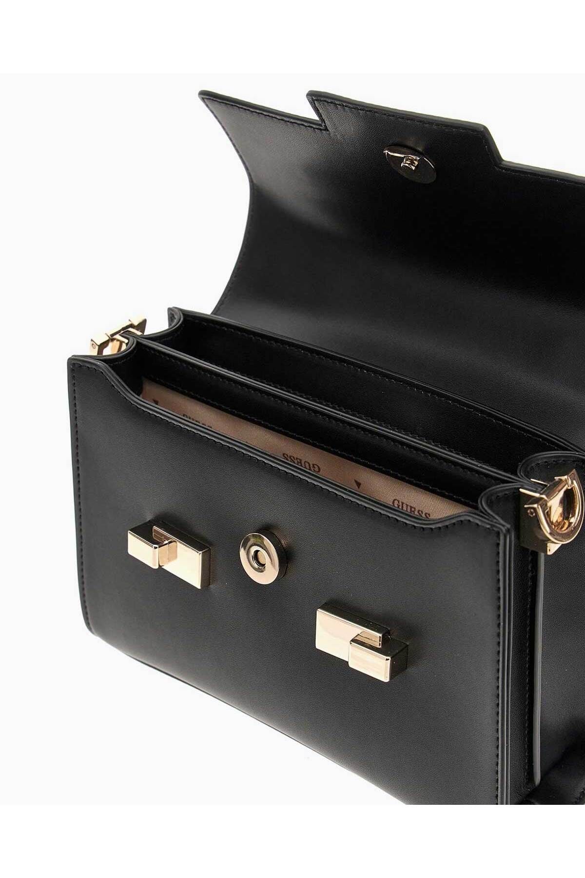 Guess-Eco Handle Flap Mini Clamshell Handbag 3