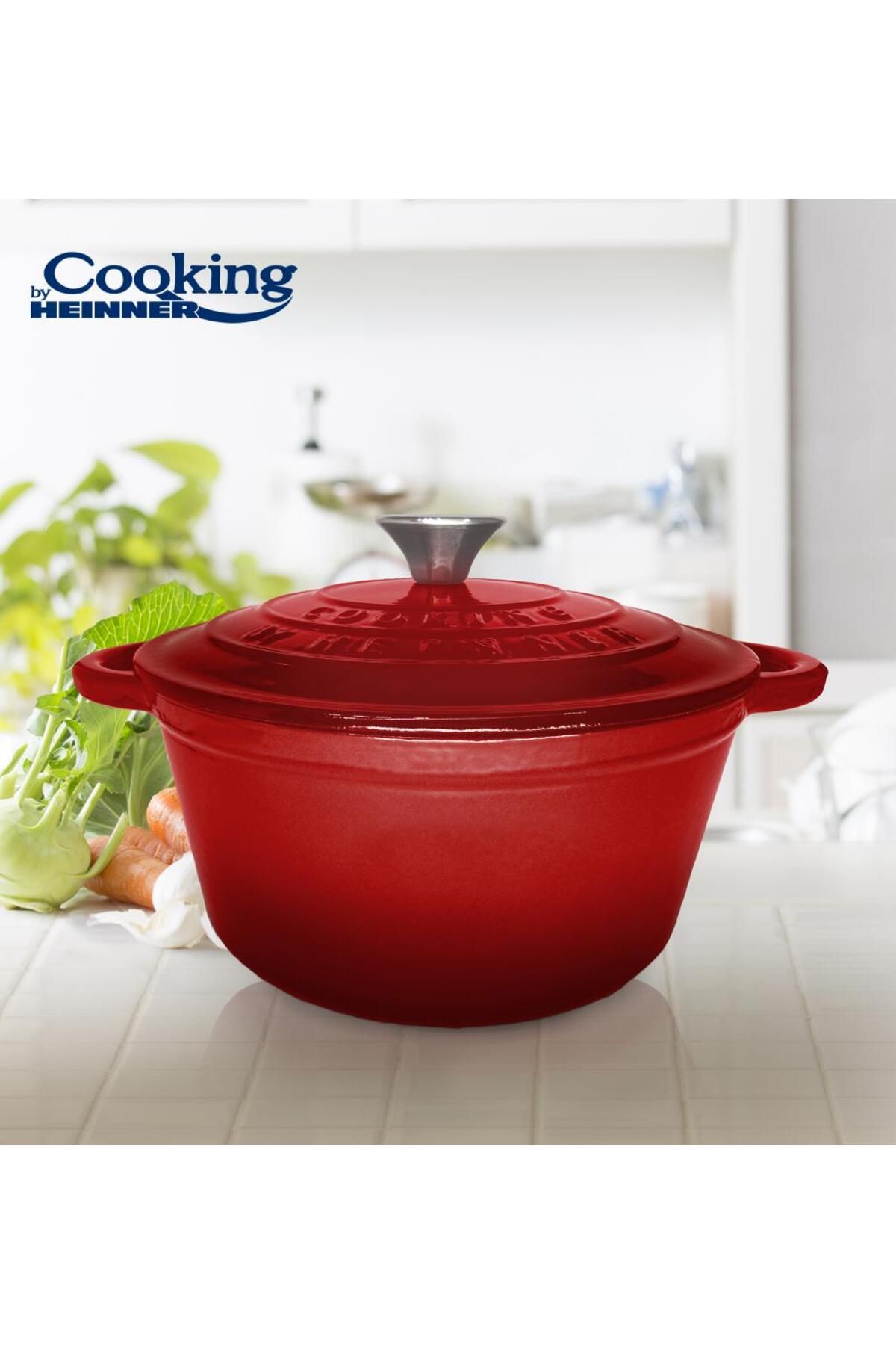 Cooking by Heinner-SEMIOALA FONTA+CAPAC 24 x 11,5 CM, 4L, PIROS VONAL 2