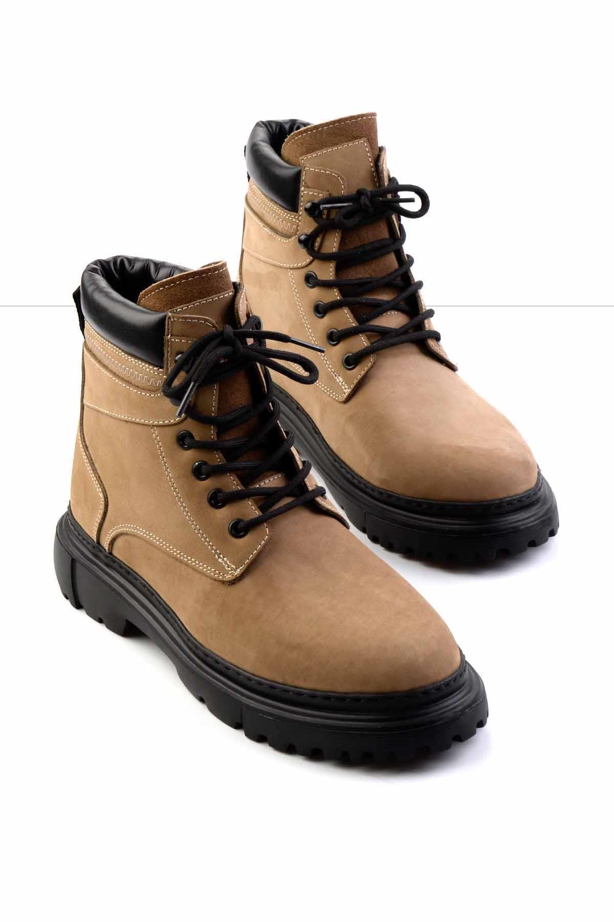 Bambi  Kum Nubuk Hakiki Deri Erkek Bot & Bootie E02035962001 - Görsel 2