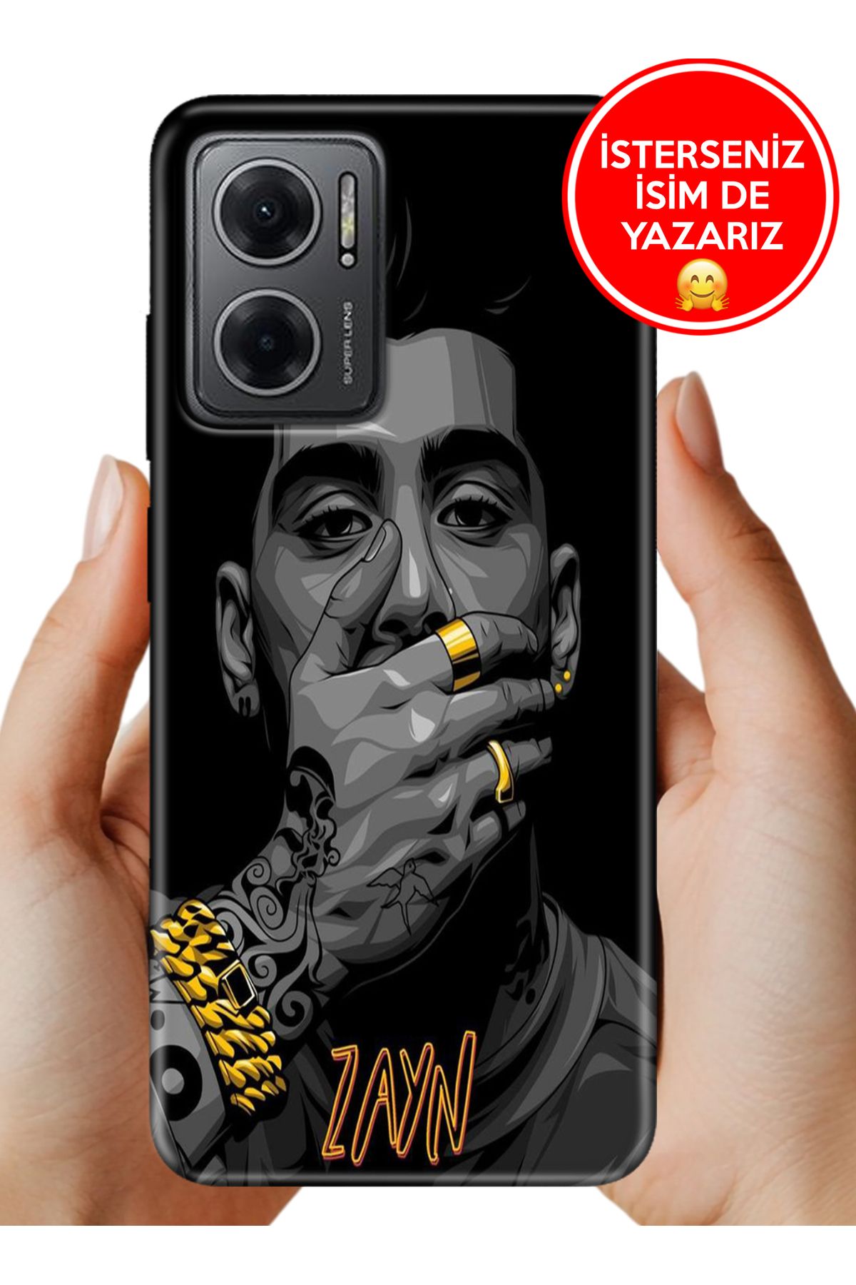 Cekuonline Redmi Note 11E Kılıf Baskılı Life Style Kapak Silikon Zayn