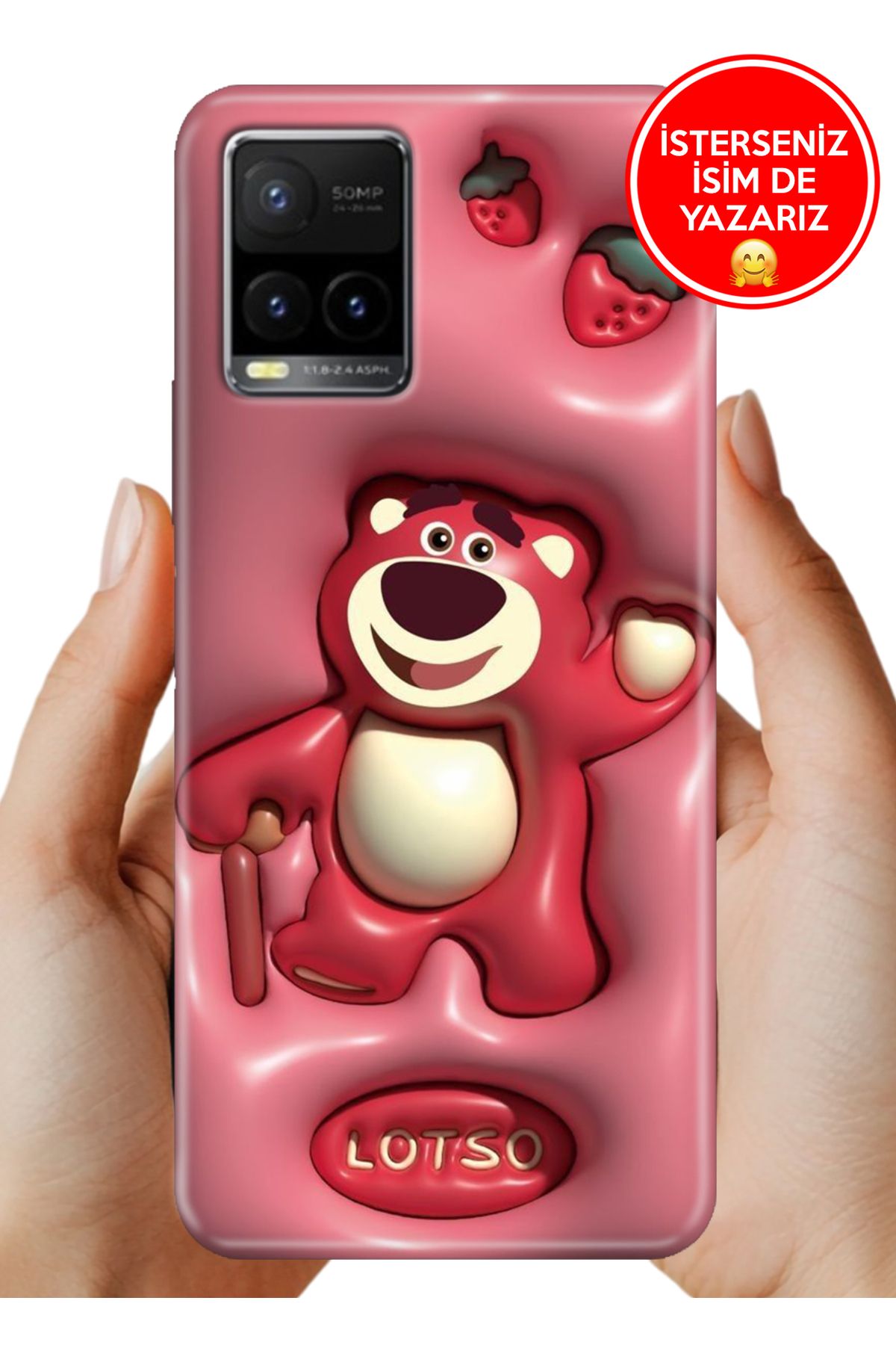 Cekuonline Y32 / Y33S Uyumlu Kılıf Baskılı Life Style Kapak Silikon Lotso