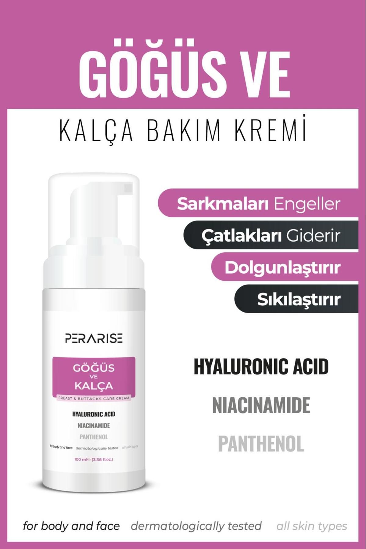 PeraRise Göğüs Ve Kalça Dikleştirici & Dolgunlaştırıcı Büyütüc.ü Sıkılaştırıcı Göğüs Bakım Kremi 100ml