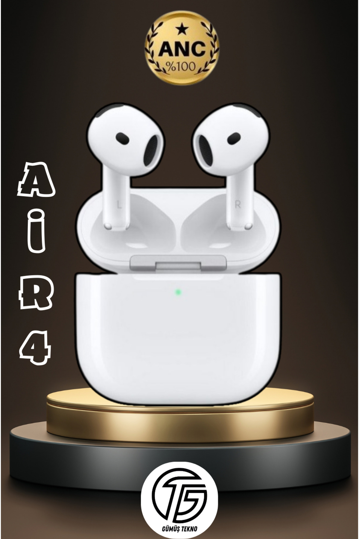 I.phone Air.pods Bluetooth Headset 4th generation High Bass with Noise Canceller Ios Android Compatible