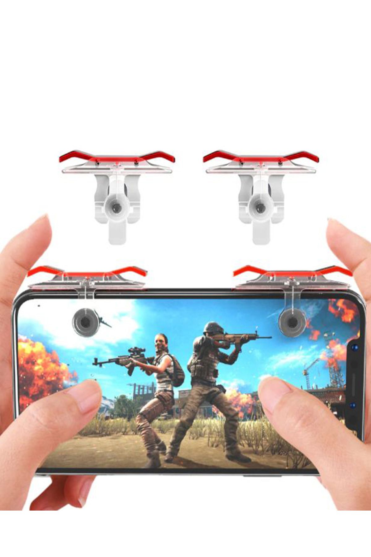 Generic-Mobile Phone Game Controller Shooter Trigger With Fire Button 3