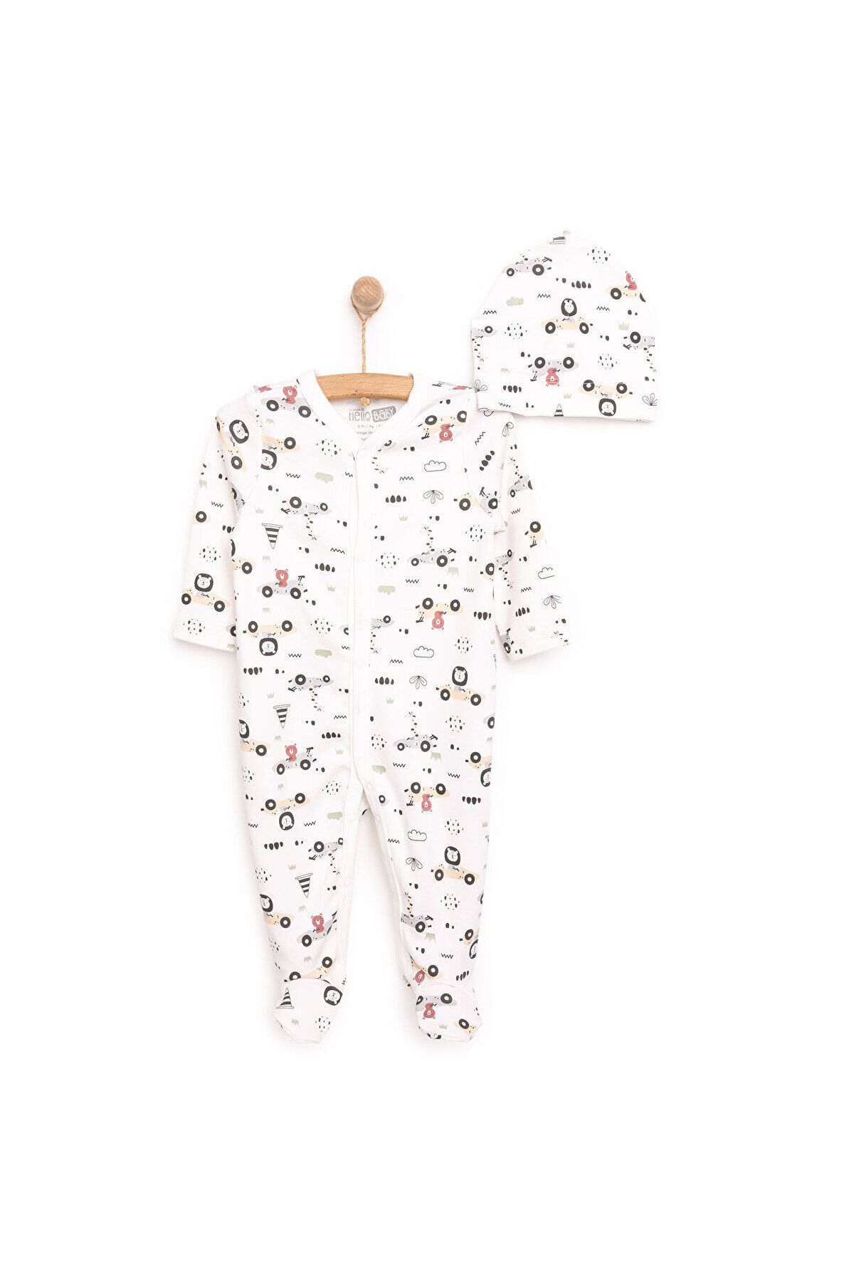 HelloBaby Newborn Vehicles Boys Rompers-Hat Baby Boy ebebek Hello Baby