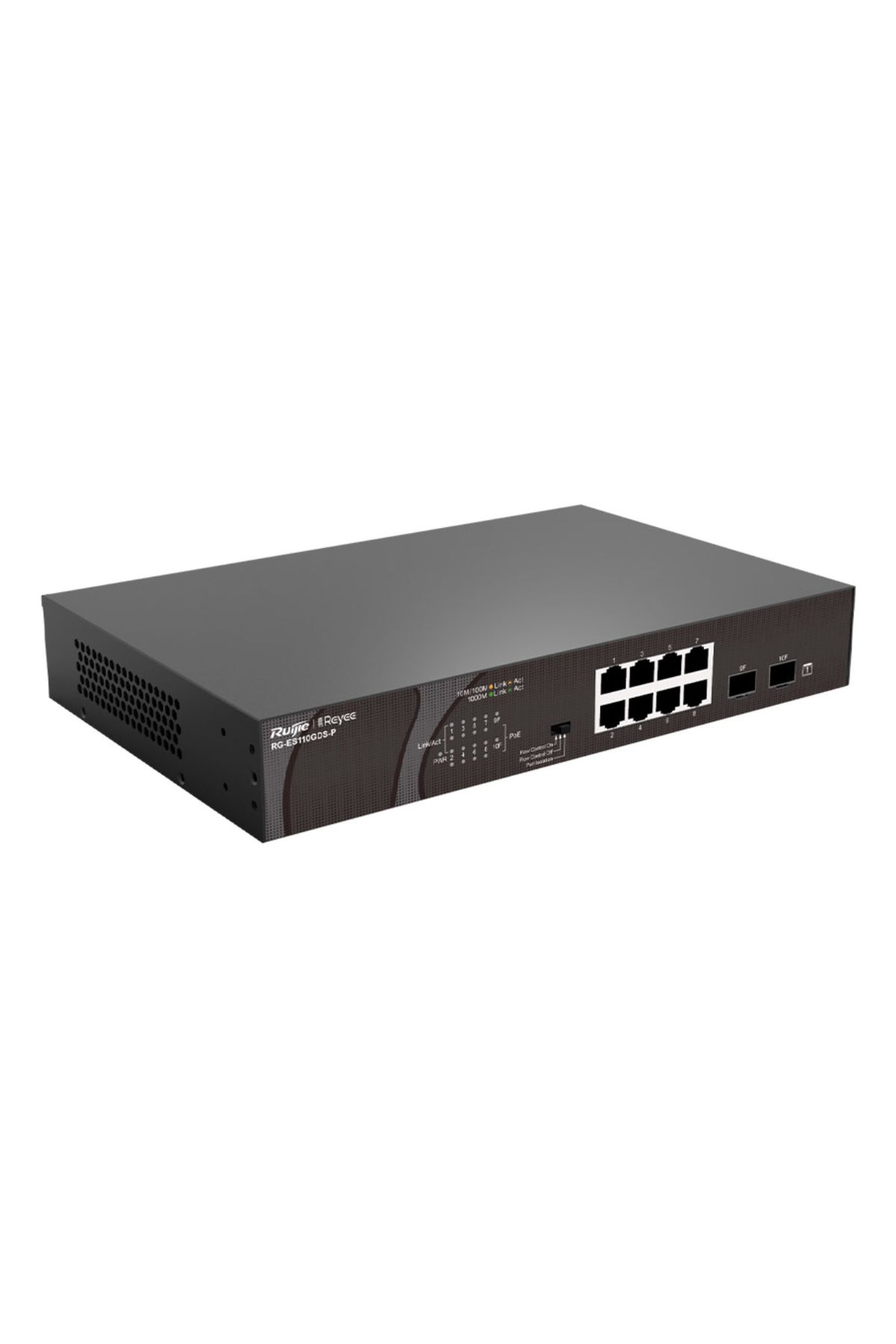 RUIJIE REYEE RG-ES110GDS-P 8GE 120W Poe,  2GE SFP Uplink Switch