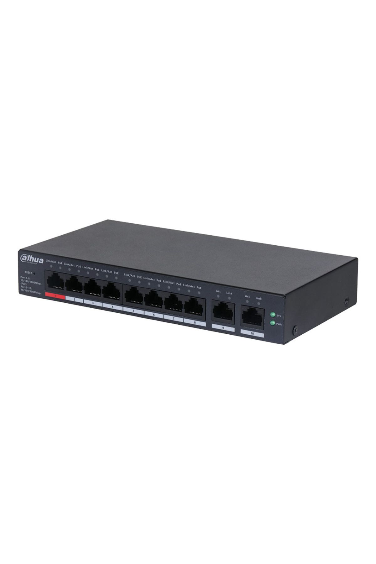 DAHUA CS4010-8GT-110 8GE PoE Port (110W) 2GE Uplink Cloud Managed Desktop Switch