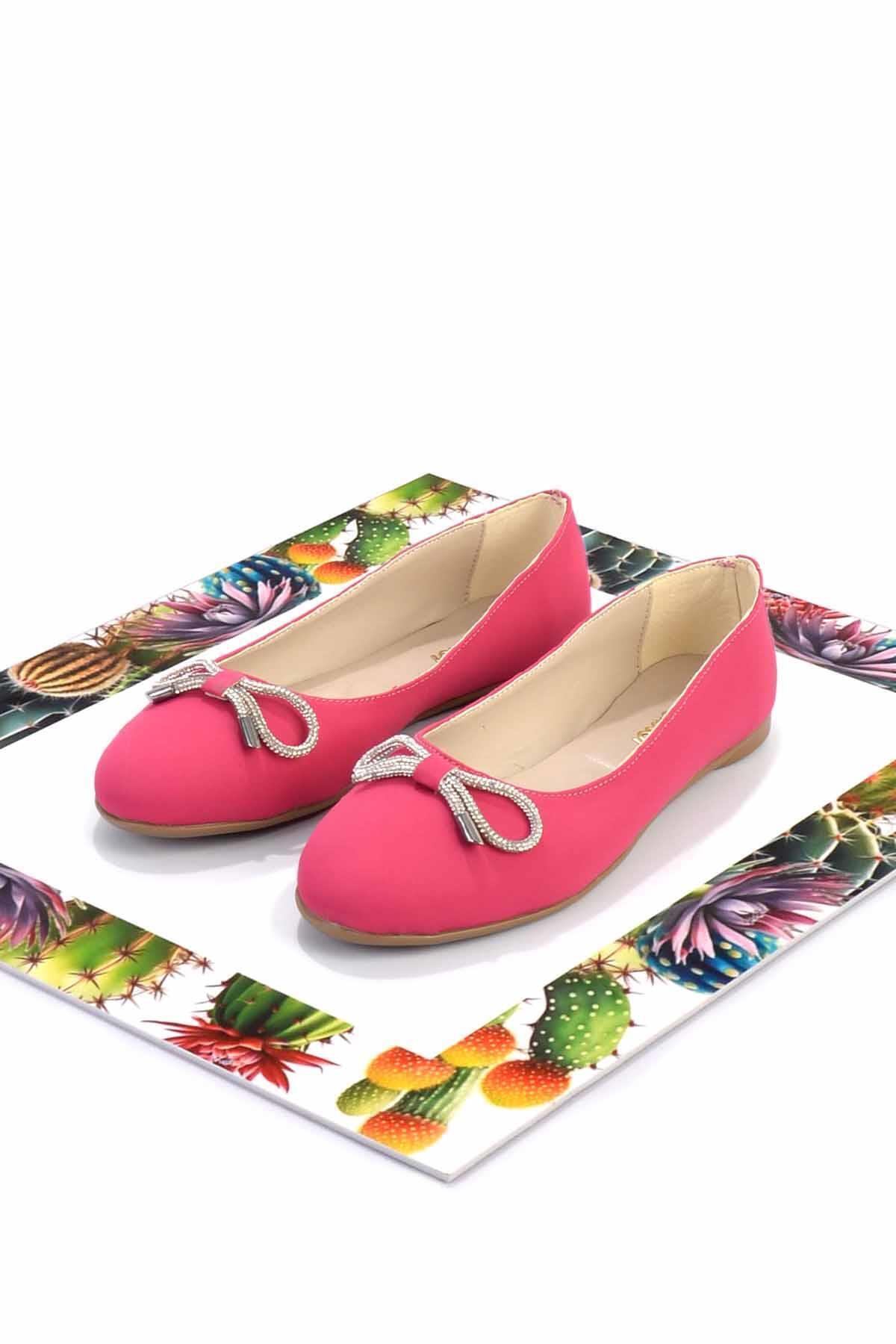 Bambi-Fuchsia Lame Damen Ballerina Ballerina K01823016301 2