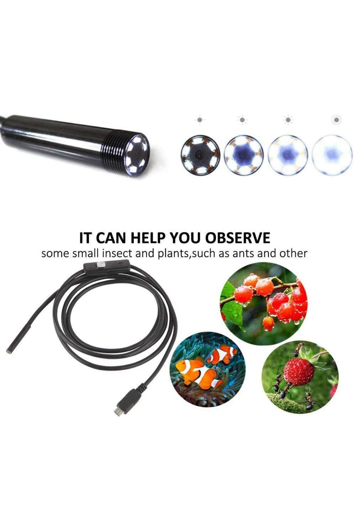 fulina-8mm WiFi Endoscope,500mAh,2m Cord,With 720P Resolutions,IP67 waterproof,for iOS,Android,Windows 6