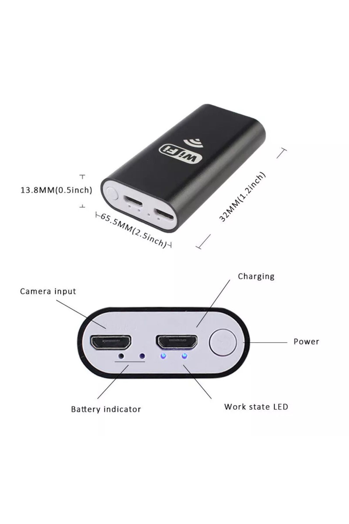 fulina-8mm WiFi Endoscope,500mAh,2m Cord,With 720P Resolutions,IP67 waterproof,for iOS,Android,Windows 5