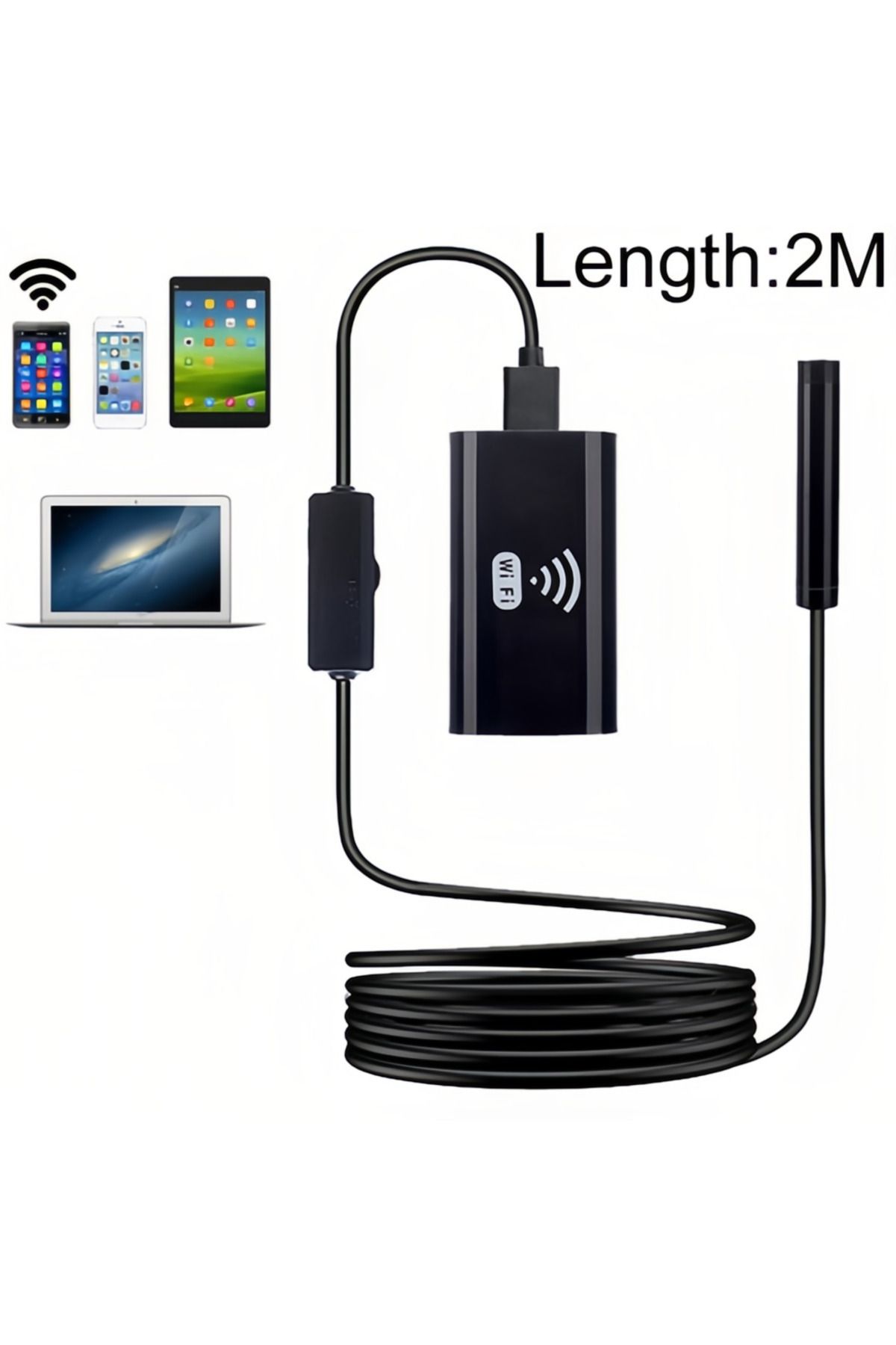 fulina-8mm WiFi Endoscope,500mAh,2m Cord,With 720P Resolutions,IP67 waterproof,for iOS,Android,Windows 2