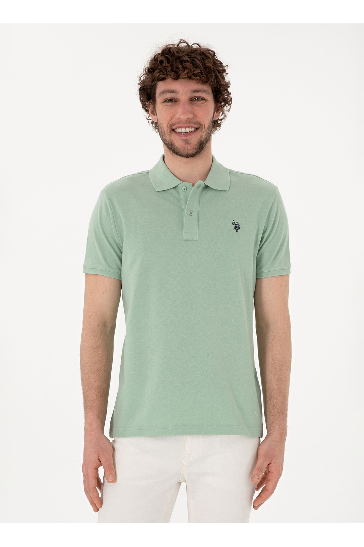 یو اس پولو تی‌شرت پولو مردانه U.S. Polo Assn. Aqua Green GTP04