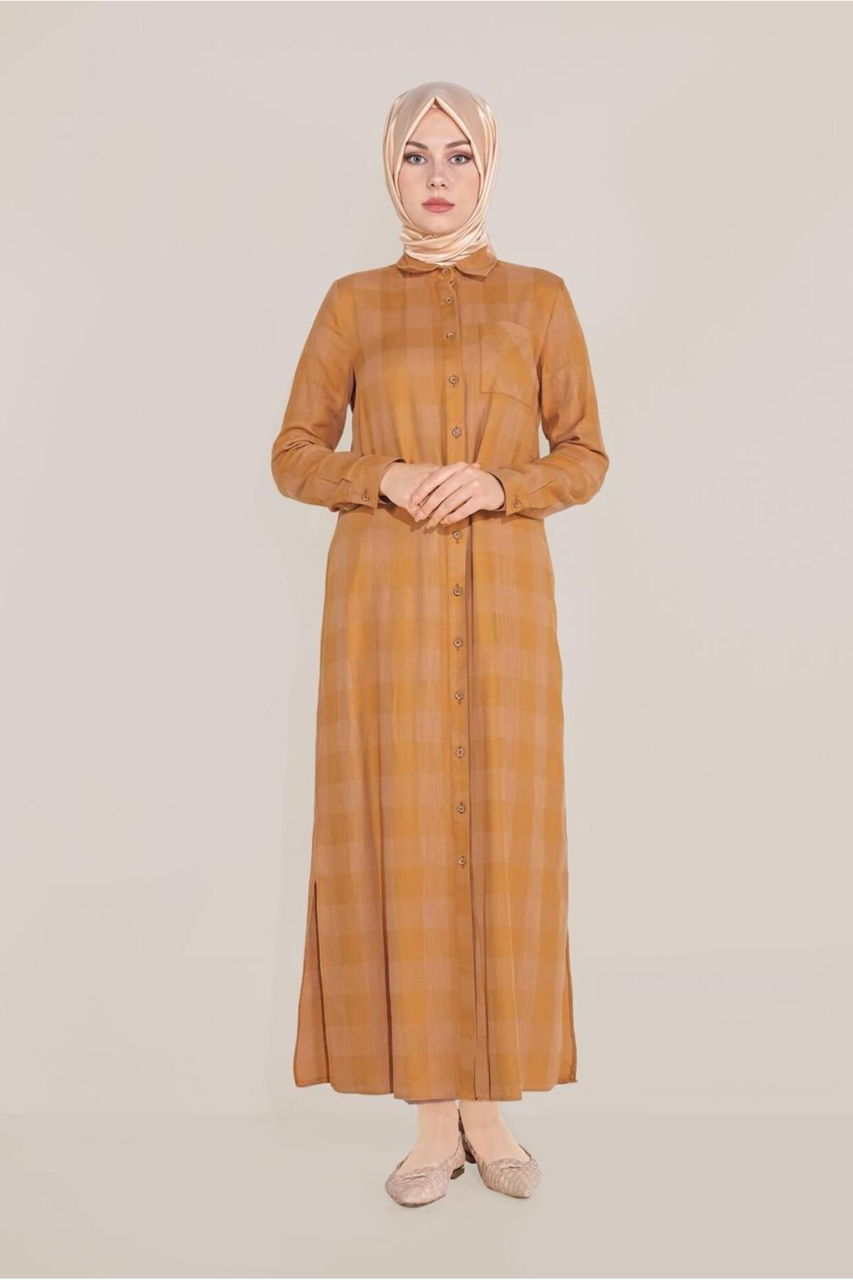تونیک آستین کف 40709 دکمه دار Alvina