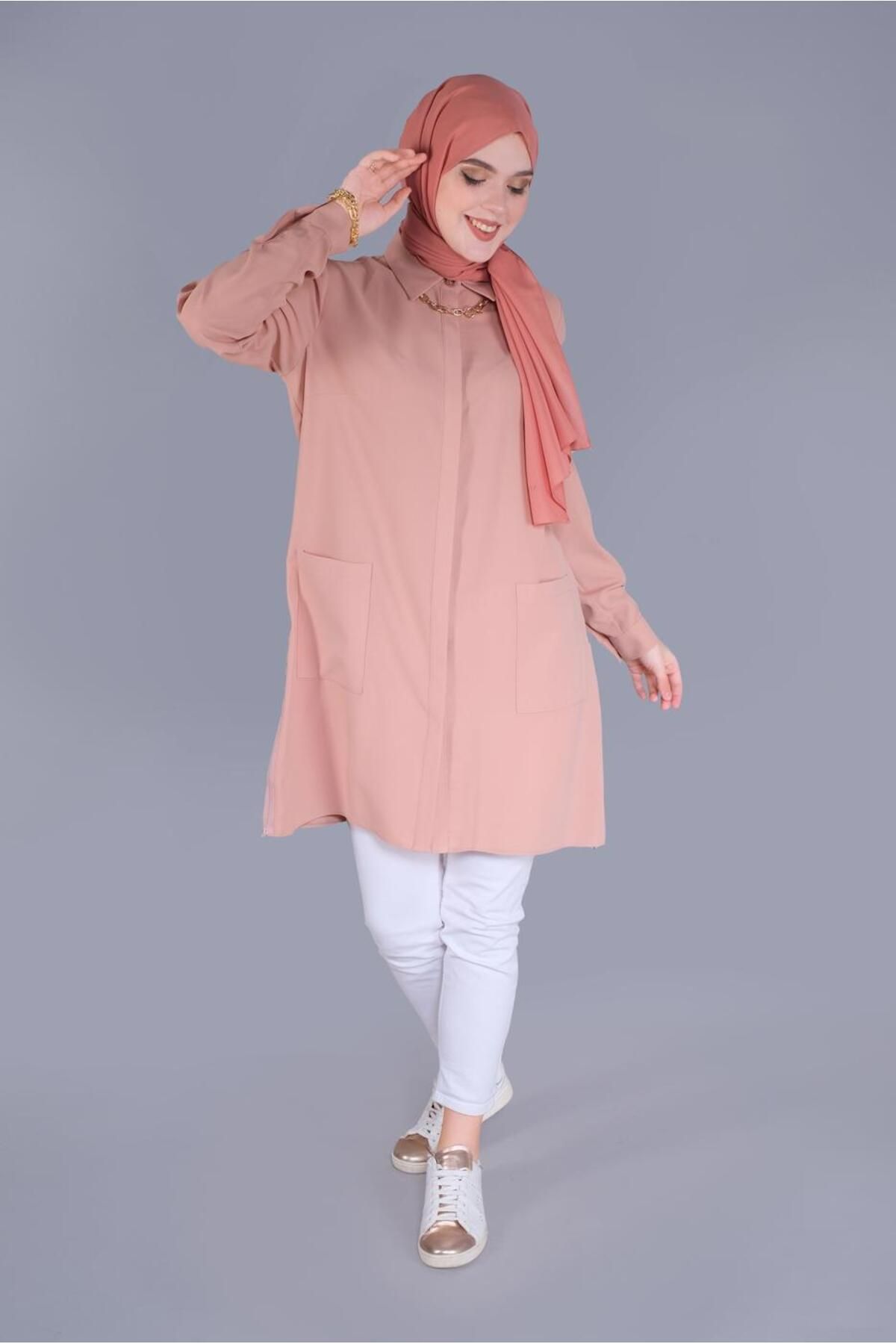 تونیک کلاسیک جیب دار 41418 Alvina