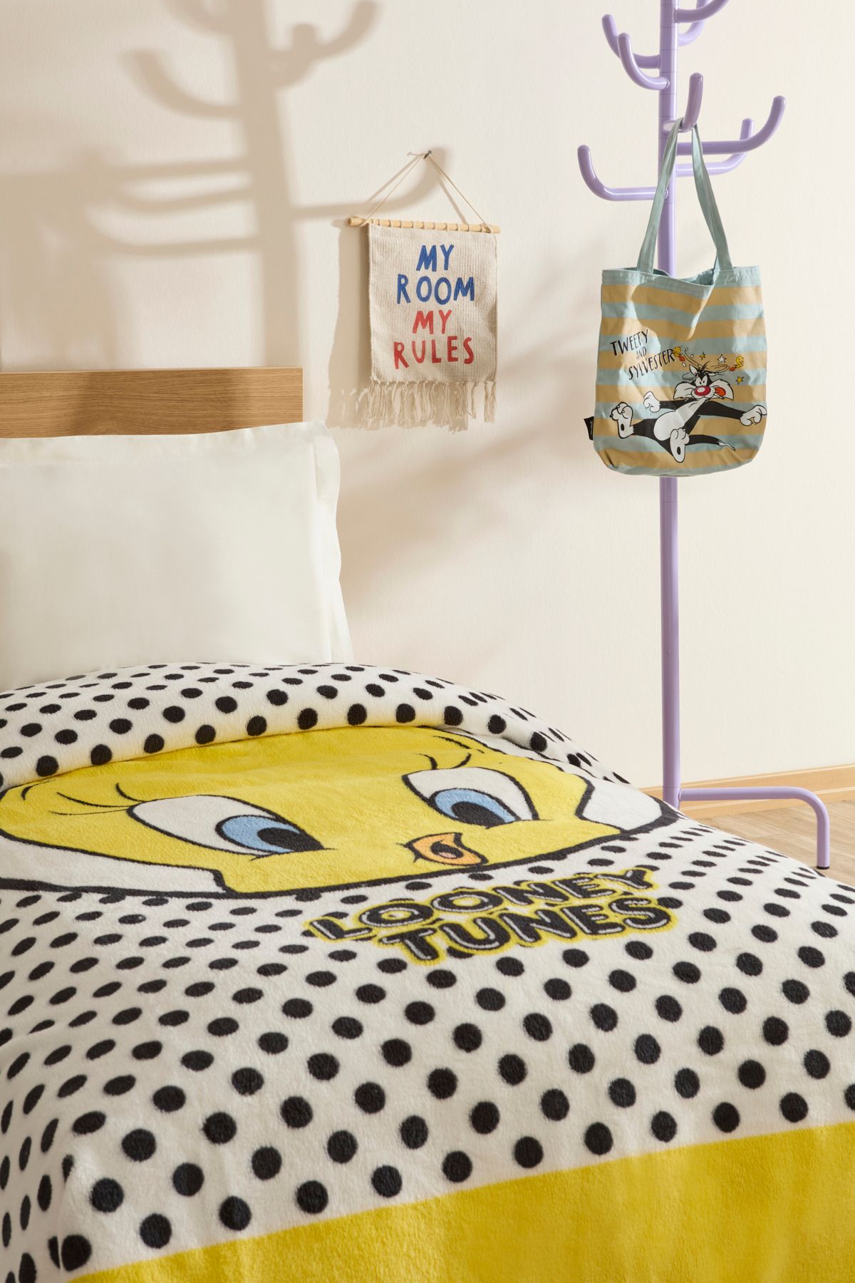 Tweety Tek Kişilik Battaniye Sarı - 4