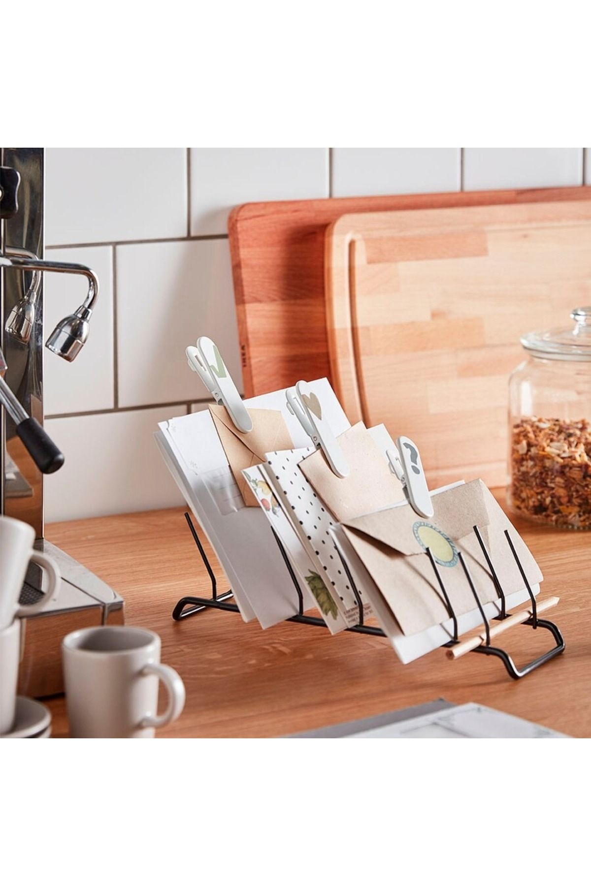 IKEA-KEA RINNIG Plate Holder Simple Design for Organizing Plates in Kitchen Cabinets or Drawers 4