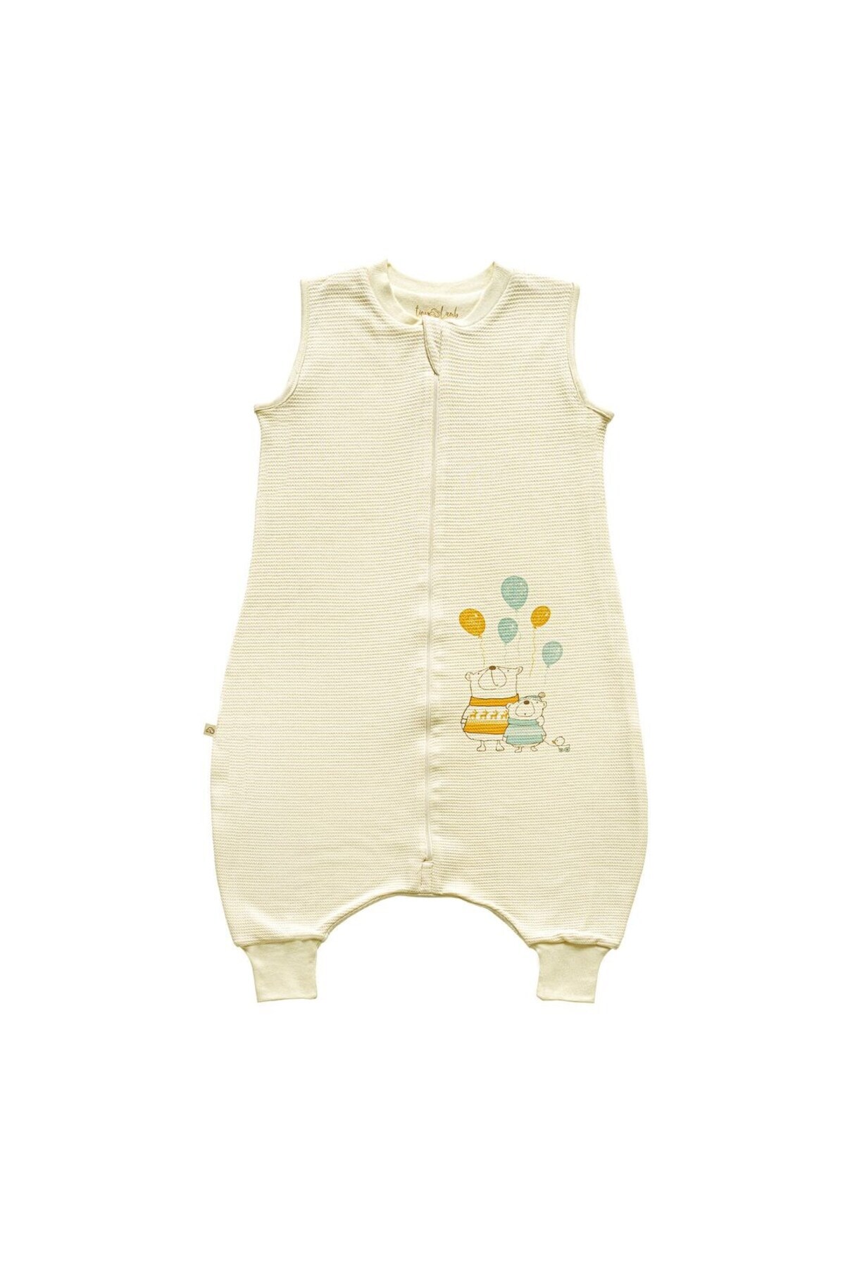 tinylamb Friends Bebek Uyku Tulumu %100 Pamuk | Krem Renk Bebek Uyku Tulumu fotoğrafı 2 (önizleme)