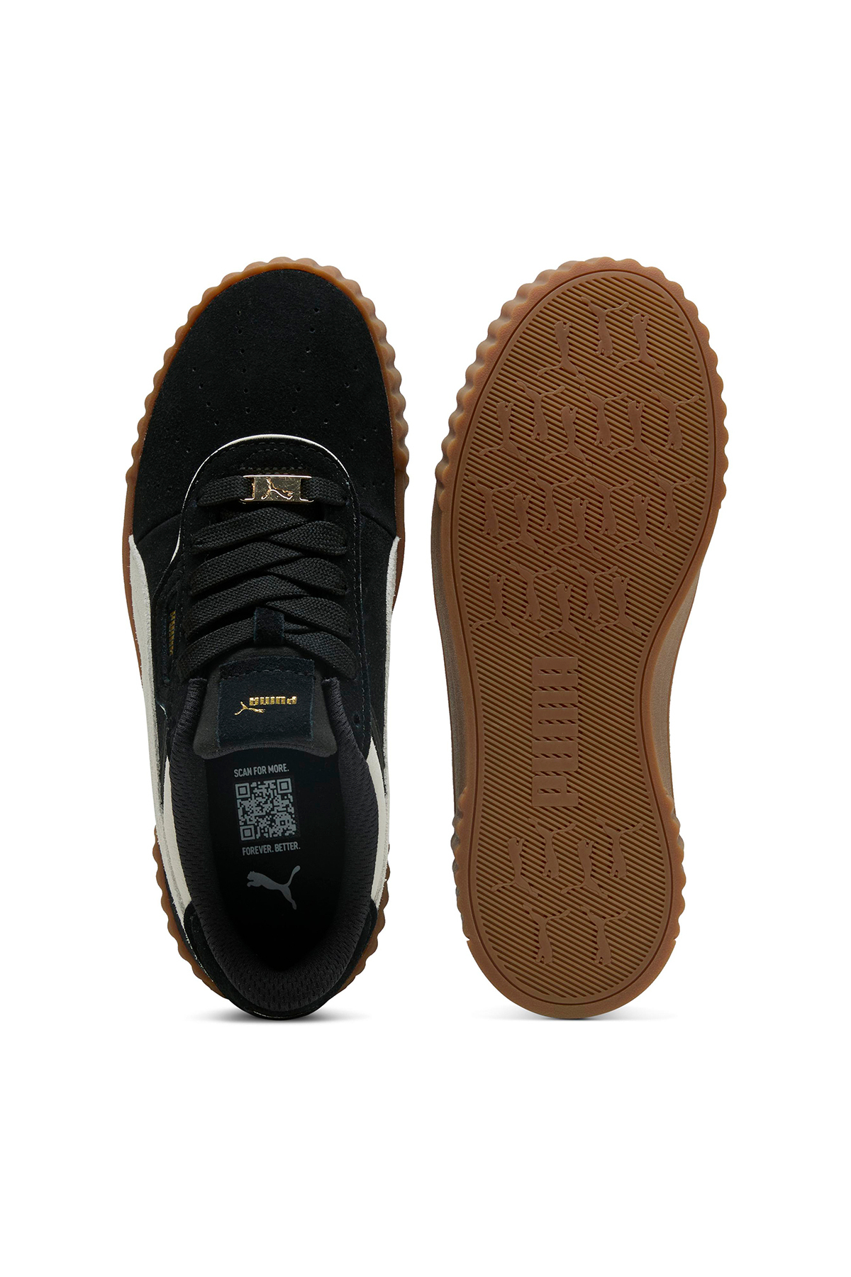 Puma  Carina 3.0 Luxe Sd Kadın Siyah Sneaker Ayakkabı 40072503 - Görsel 3