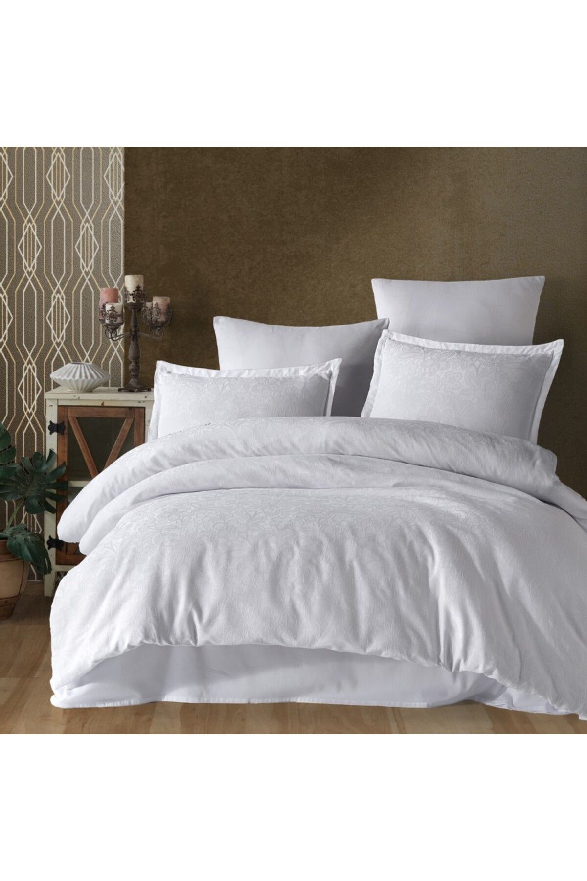 Clasy Lenjerie De Pat De Lux Jacquard Satin, Clasy Home, Viena - One Size