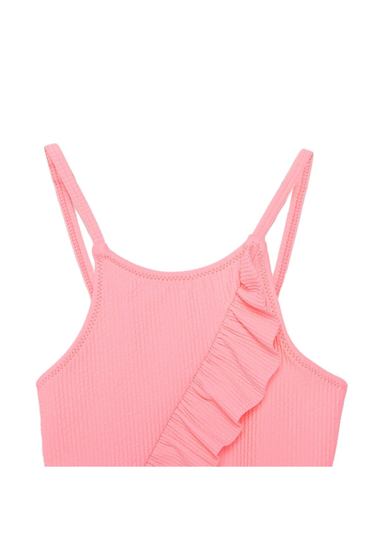 ebebek Hello Baby HelloBaby Dokulu Kumaş Fırfırlı Kız Mayo Kız Bebek fotoğrafı 3 (önizleme)