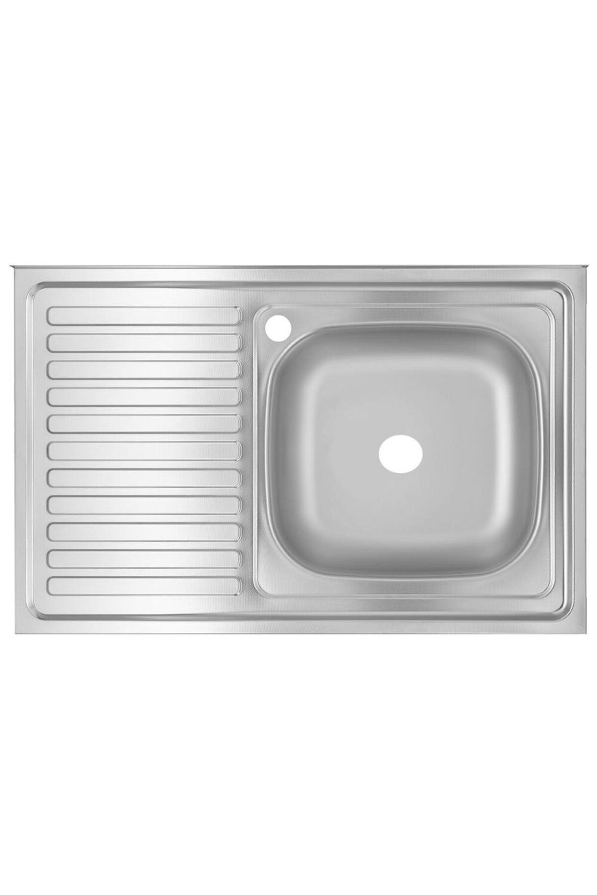 Freddo Chiuveta Bucatarie Freddo Sn7001d/q32, Pentru Masca, Finisaj Anticalcar, Cuva Dreapta, 80x50cm, Inox - One Size