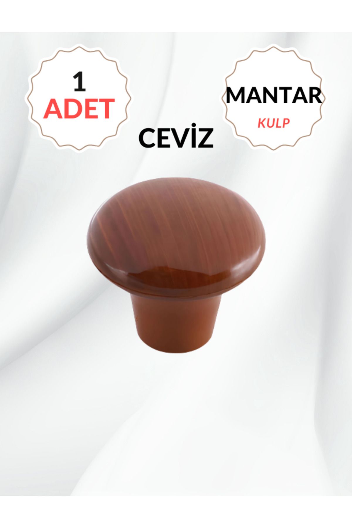 Mantar Plastik Düğme Ceviz Yuvarlak Mobilya Çekmece Düğme Kulp – Dayanıklı Ve Şık Tasarım