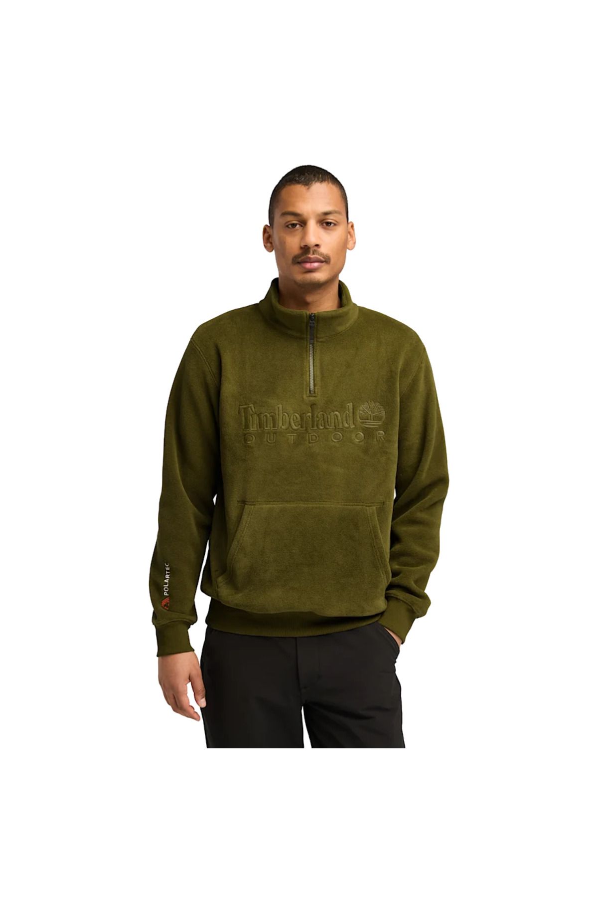 LINEAR LOGO 1/4 ZIP POLARTEC 200 FLEECE Timberland