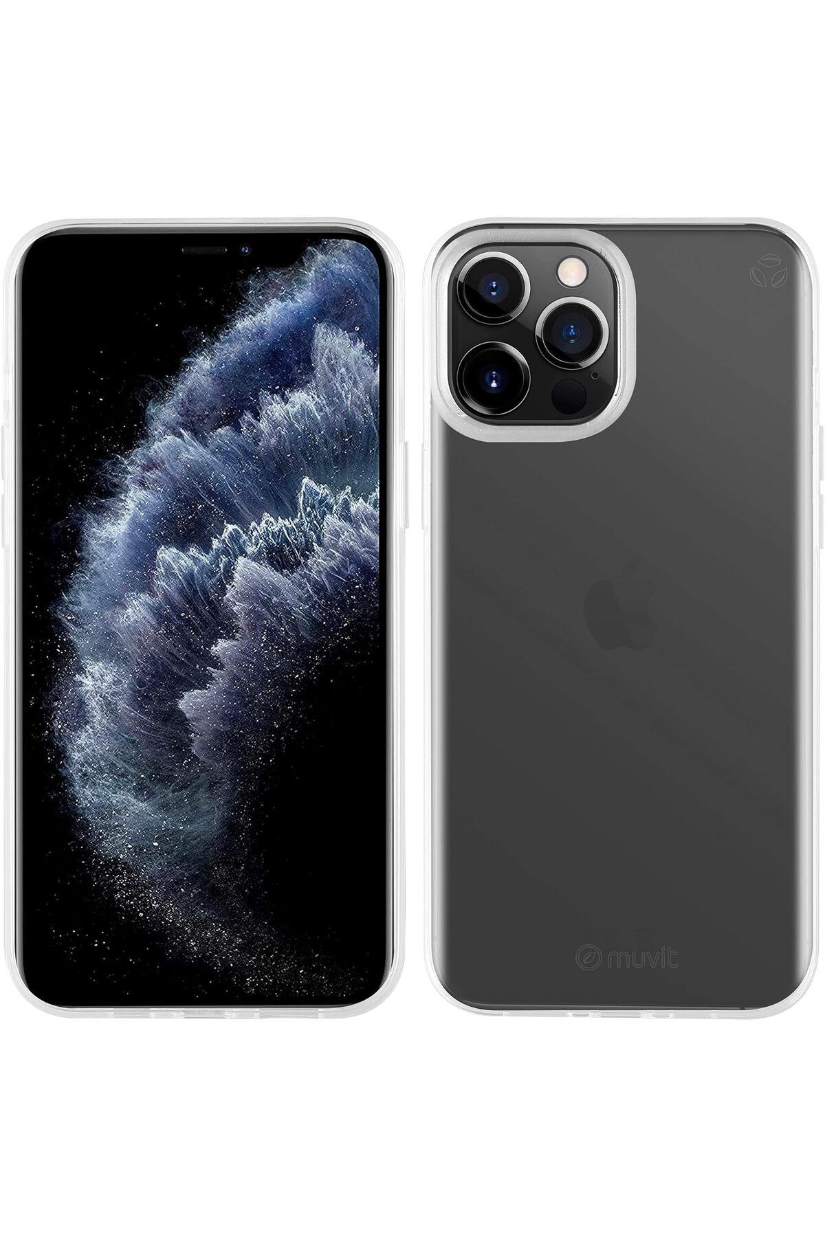 Muvit-جراب Recycletek Souple Active for Change لهاتف iPhone 12 Pro Max، شفاف 1
