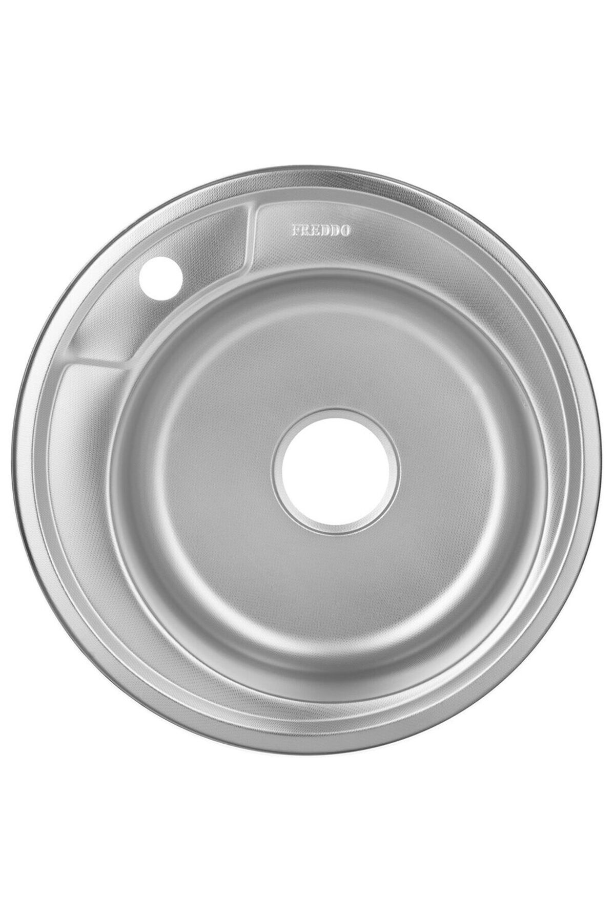 Freddo Chiuveta Rotunda Bucatarie Freddo Sn8000, 49x49, Anticalcar, Cu Preaplin, Inox - One Size