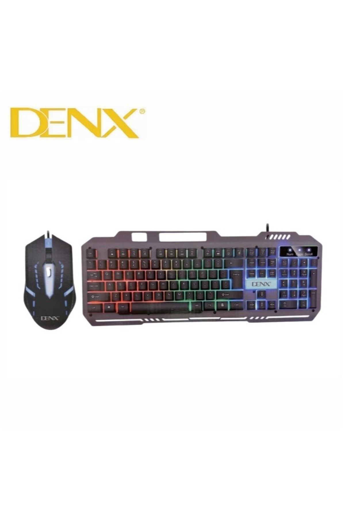 Denx-Wired RGB Backlit Keyboard and Gaming Mouse Set DX1795 7