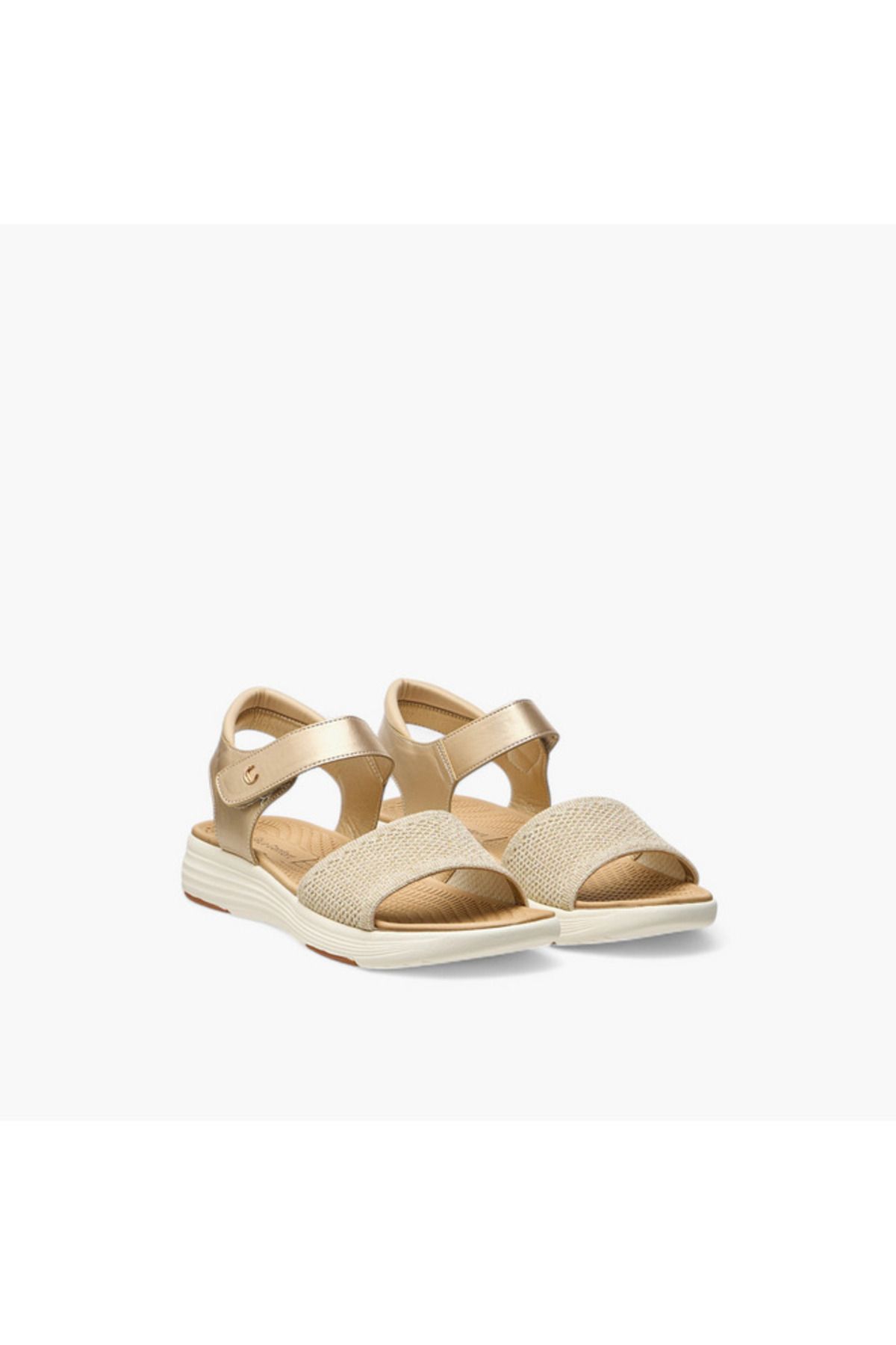 Le Confort-Textured Sandals with Hook and Loop Closure 1