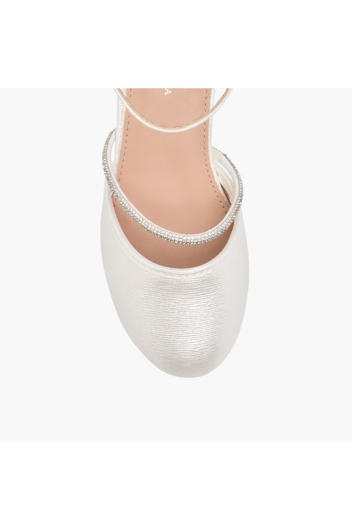 Flora Bella by Shoexpress-Flora Bella Embellished Block Heel Shoes with Hook and Loop Closure 4