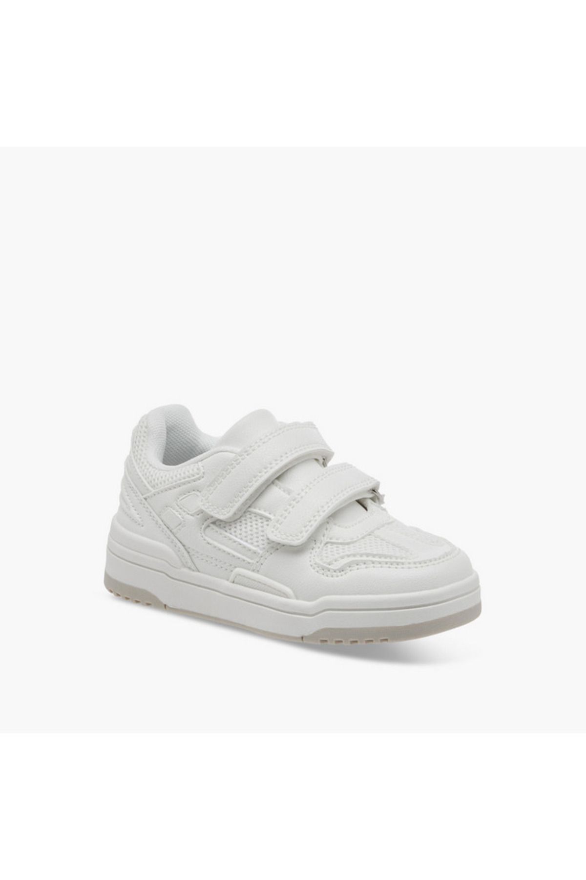 Juniors-Panelled Sneakers with Hook and Loop Closure 2