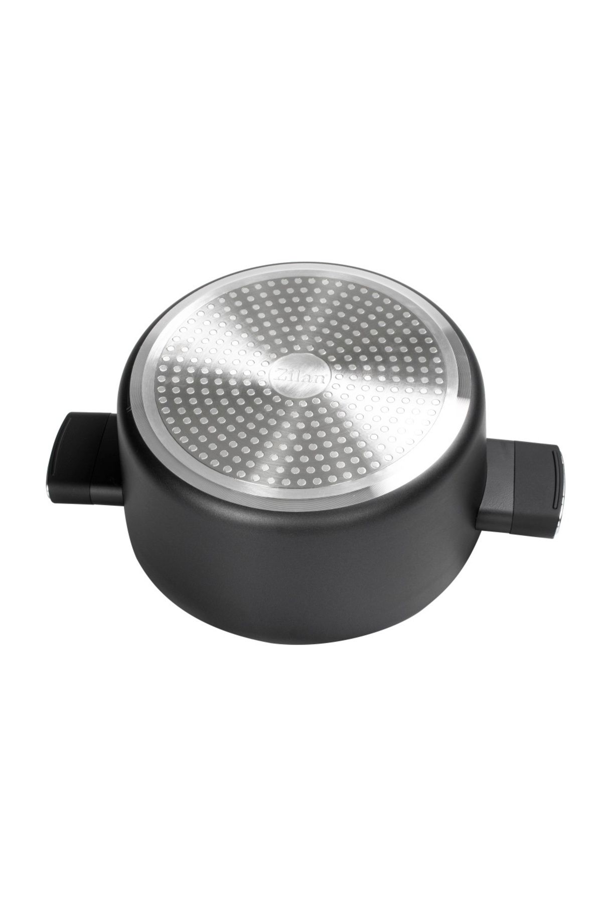 Zilan-Zilan ZLN0867 Black saucepan with marble coating, 5 layers, 28 cm and soft-touch handles, 7.1 L 5