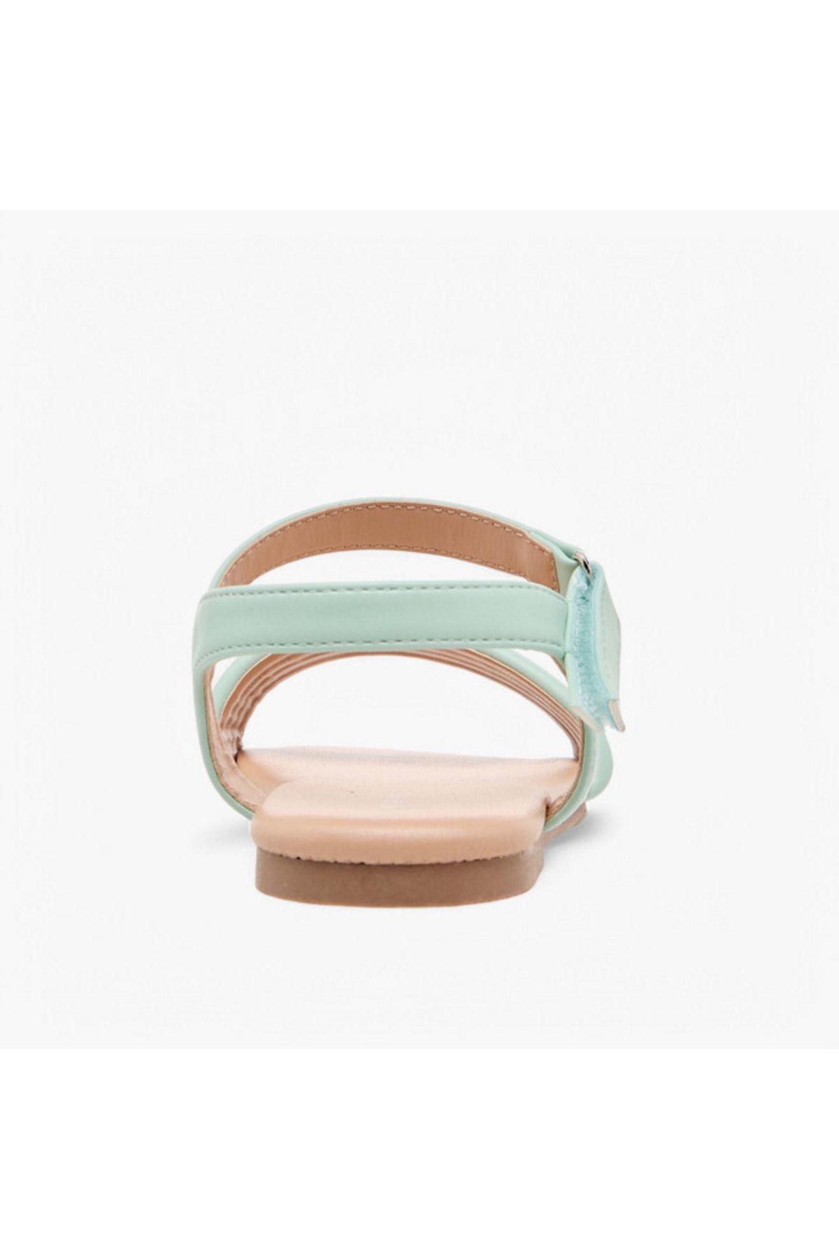 Flora Bella by Shoexpress-Flora Bella Strap Detail Sandals with Hook and Loop Closure 4