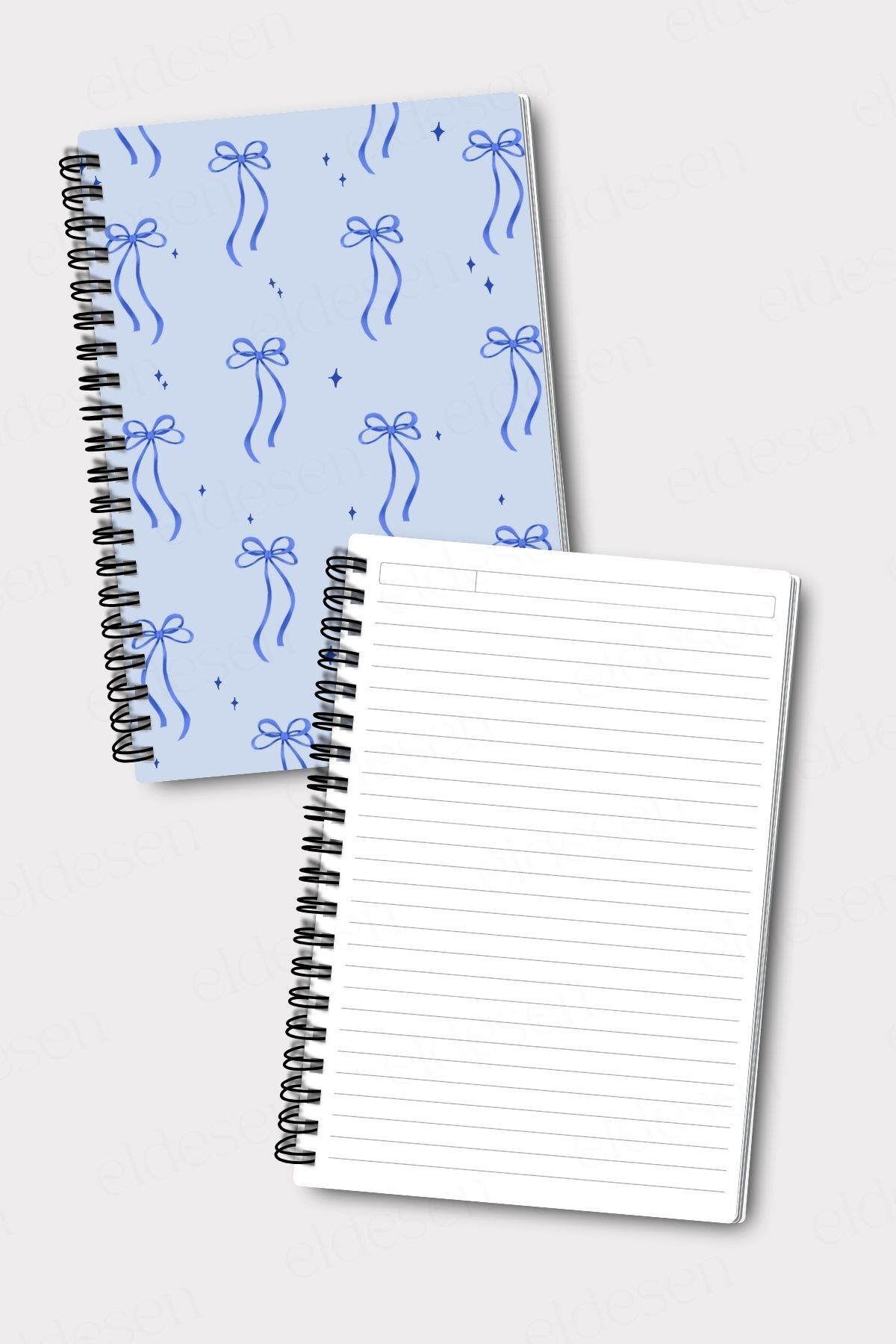 Eldesen Tasarım-A5 Size Spiral Bound School Notebook Set - 50 Sheets, 100 Pages 5