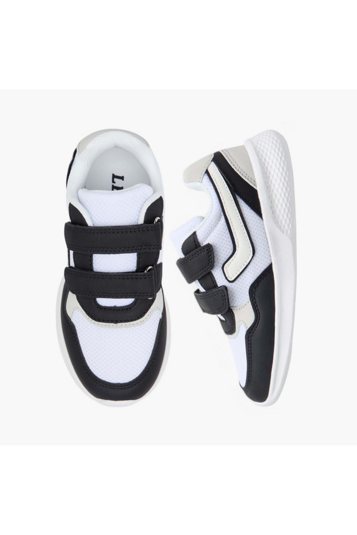 LBL by Shoexpress-Colourblock Sneakers with Hook and Loop Closure 1