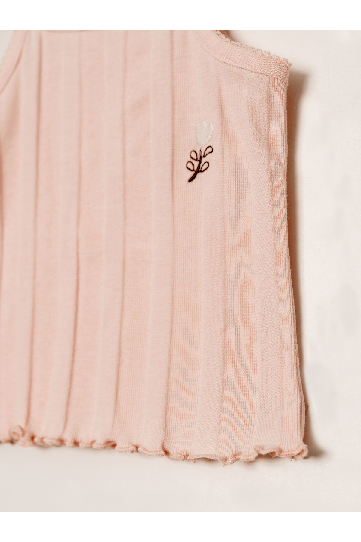 Kidaxi Jakarlı Örmeli Askılı Atlet Şort Bebe Takımı fotoğrafı 5 (önizleme)