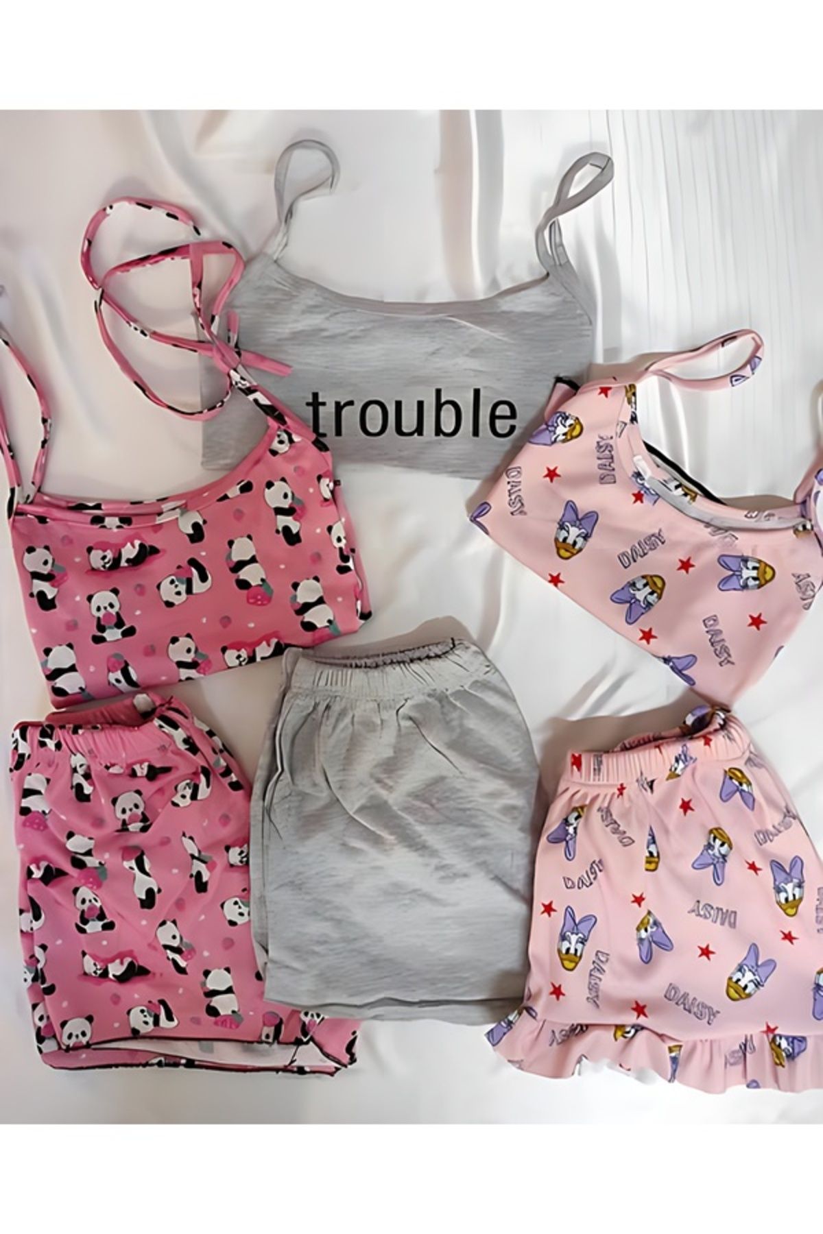 PEMBİŞ HOMEWEAR 3 LÜ ŞORT TAKIMI Kod 0016T
