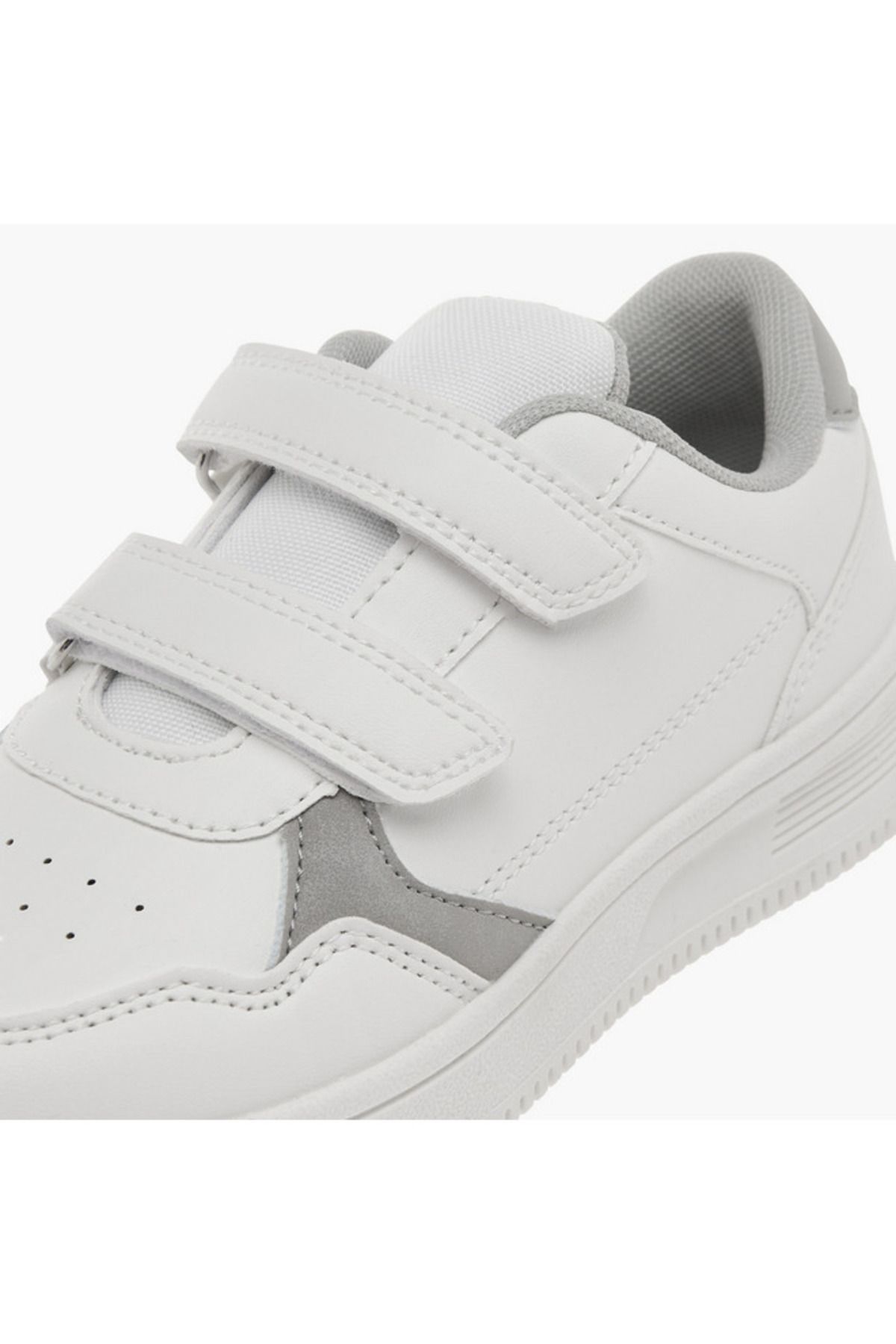 LBL by Shoexpress-Panelled Sneakers with Hook and Loop Closure 4