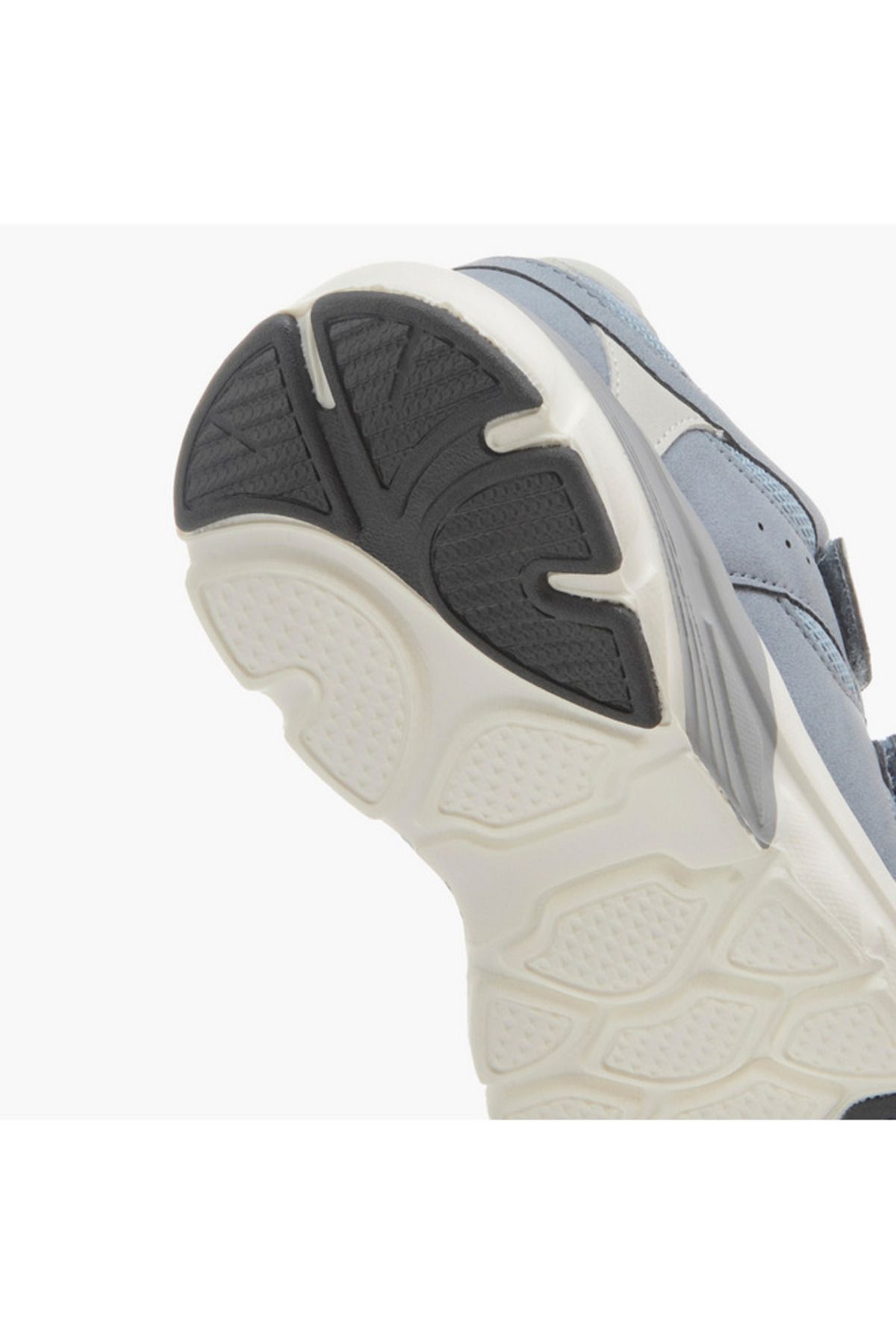 Juniors-Panelled Sneakers with Hook and Loop Closure 5