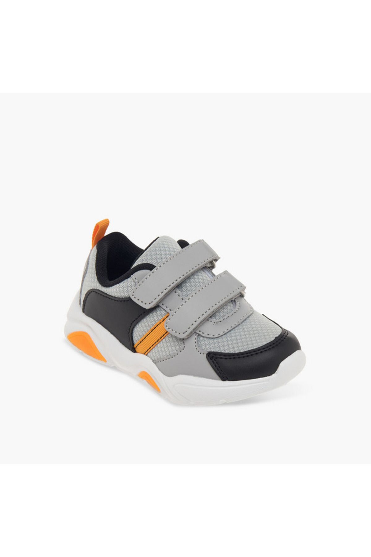 LBL by Shoexpress-Panelled Sneakers with Hook and Loop Closure 2
