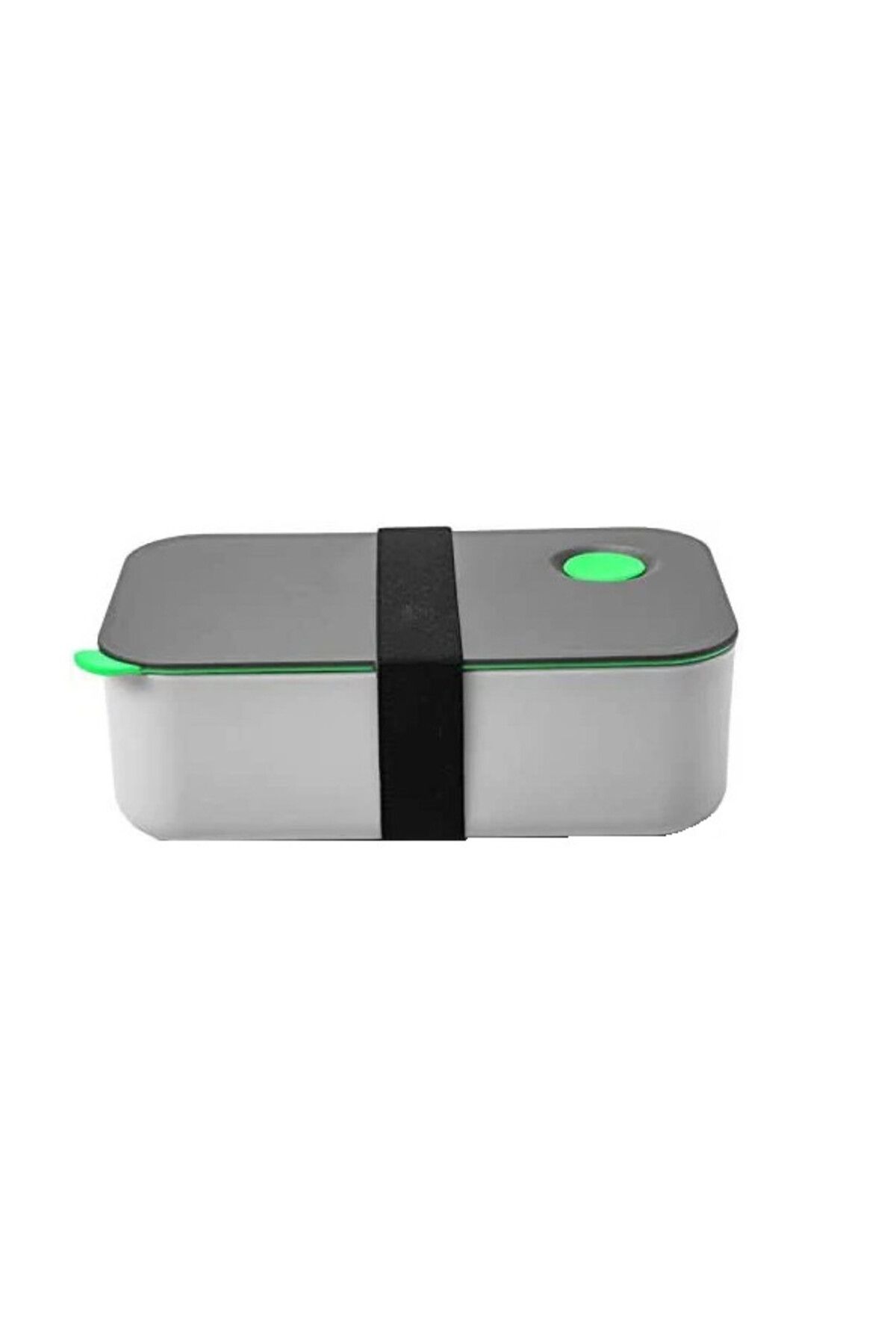 COMLIFE Caserola Pentru Pranz Cu 2 Compartimente Comlife, Plastic, Gri, 1000 Ml, 19,1 X 11,9 X 6,8 Cm Unisex - One Size