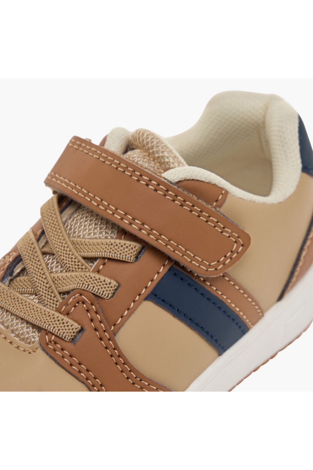 LBL by Shoexpress-Colourblock Sneakers with Hook and Loop Closure 4