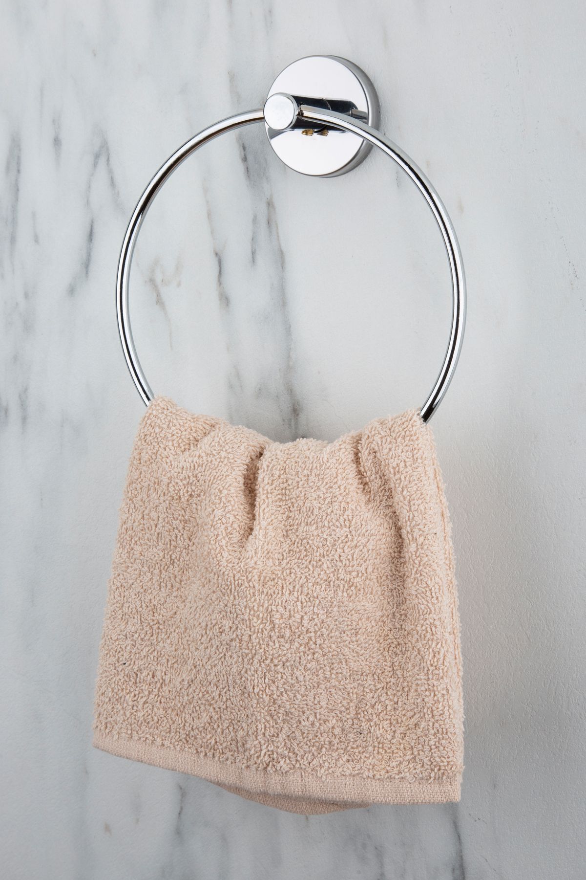Krom Yuvarlak Havluluk Mutfak Banyo Havlu Askılığı