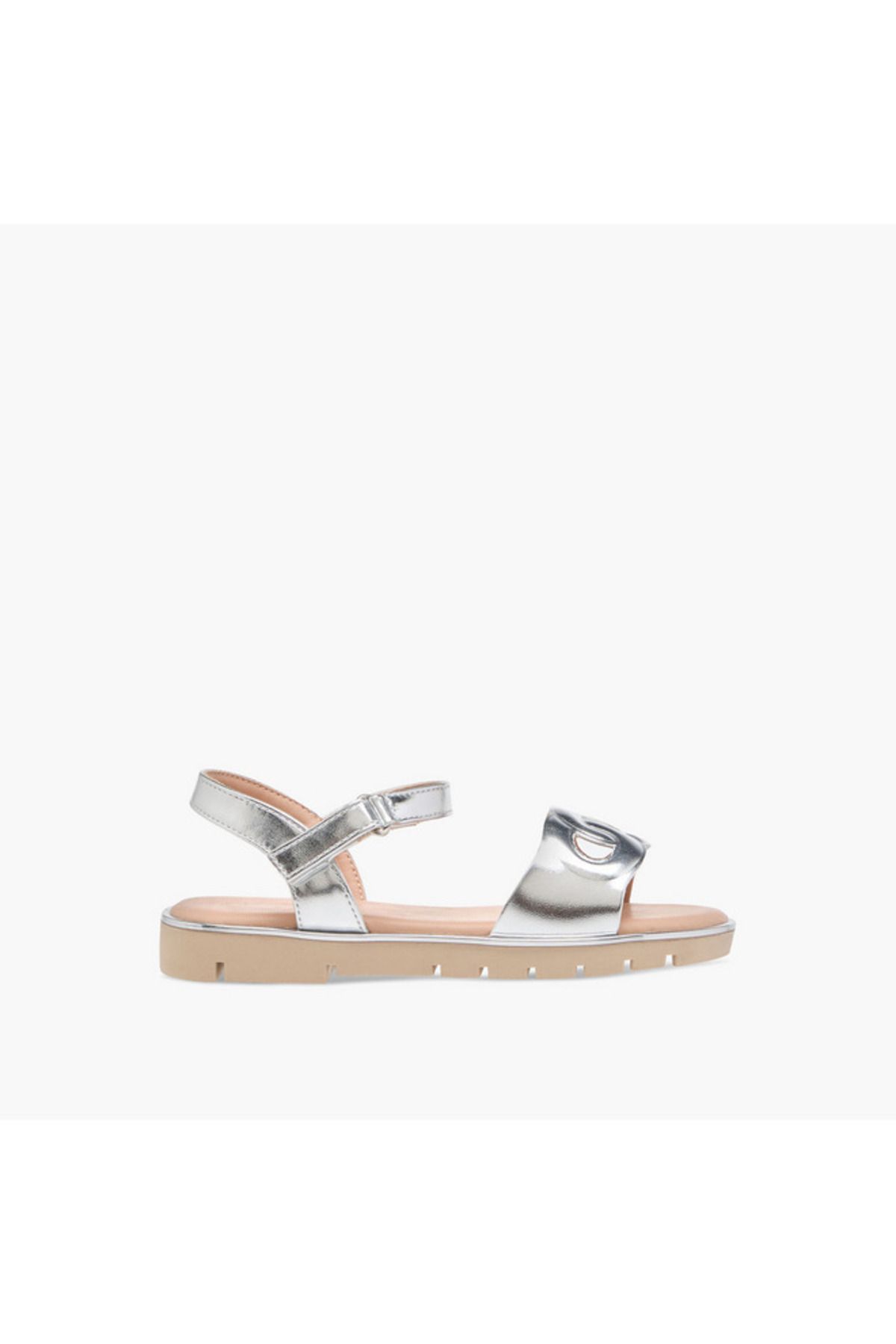 Flora Bella by Shoexpress-Flora Bella Cutout Detail Sandals with Hook and Loop Closure 2