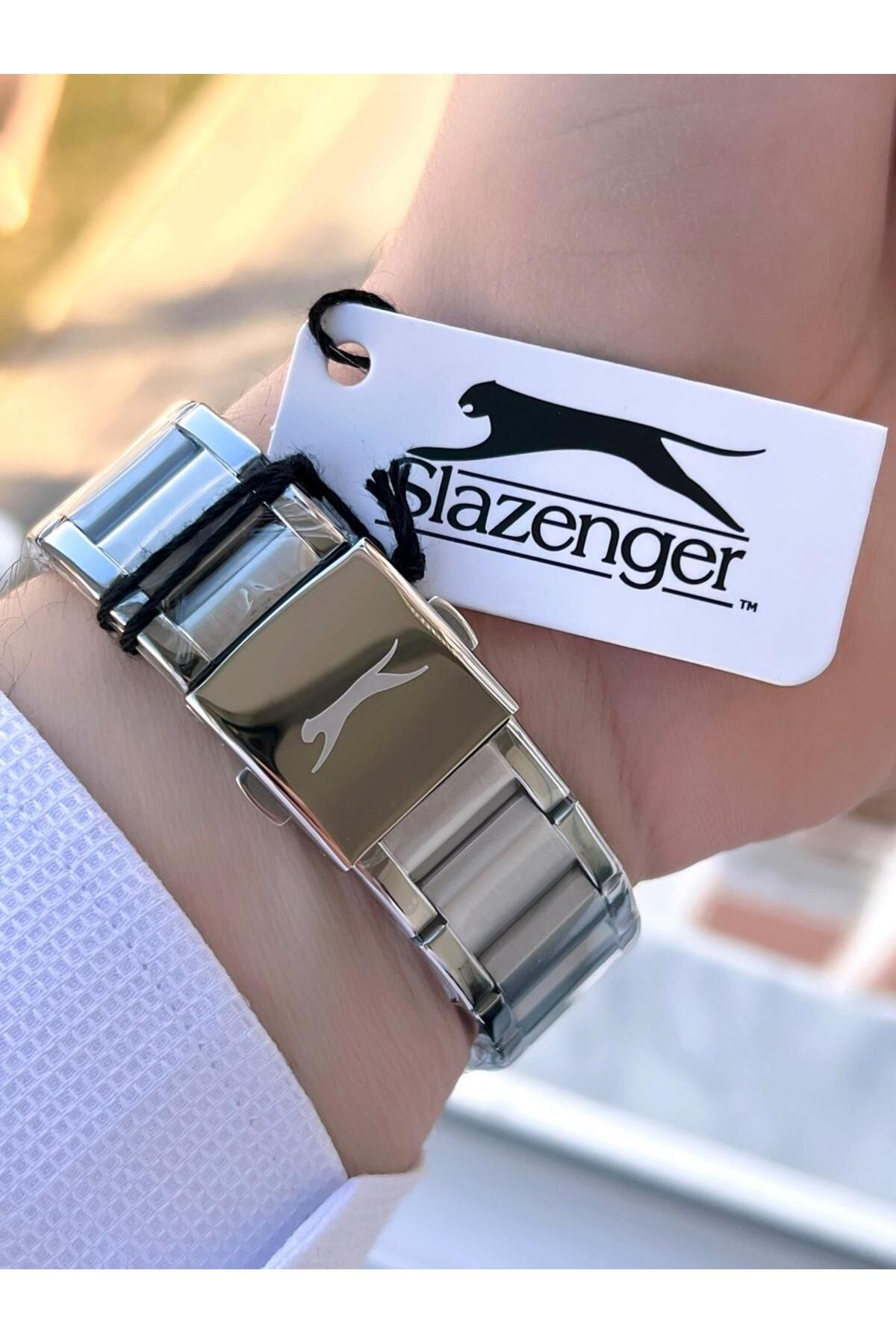 Slazenger-SL.03 Slazenger Steel Cord Blackening Does Not Throw Color Inner Functions Active 5 Atm Men's Wristwatch 5