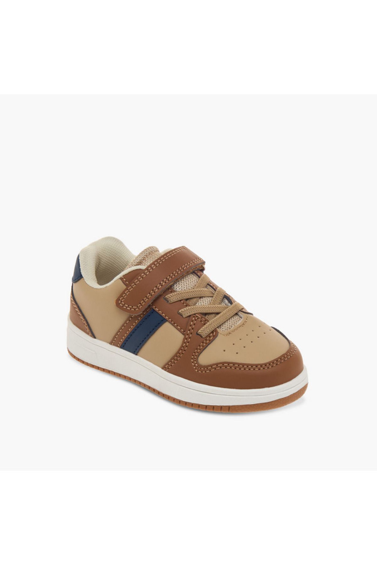 LBL by Shoexpress-Colourblock Sneakers with Hook and Loop Closure 2
