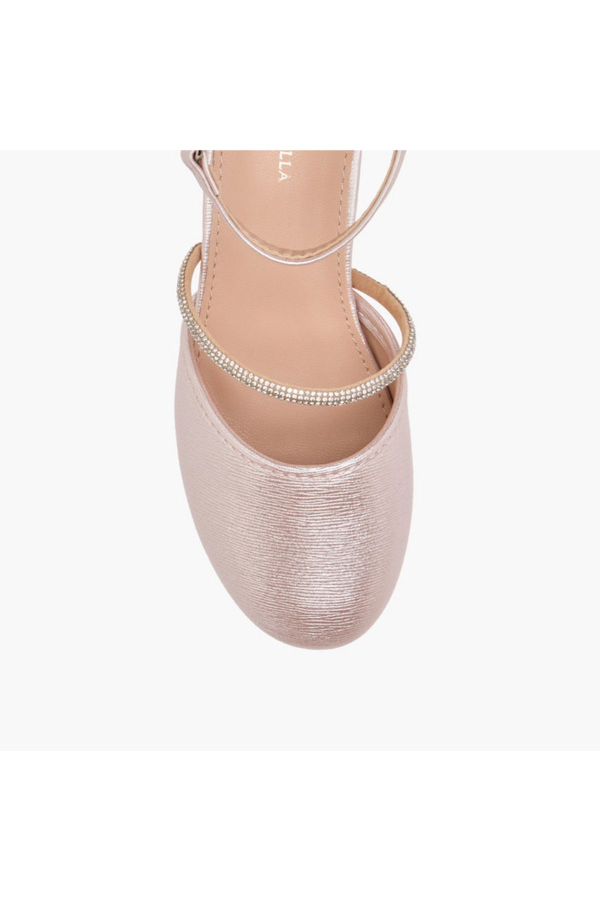Flora Bella by Shoexpress-Flora Bella Embellished Block Heel Shoes with Hook and Loop Closure 4