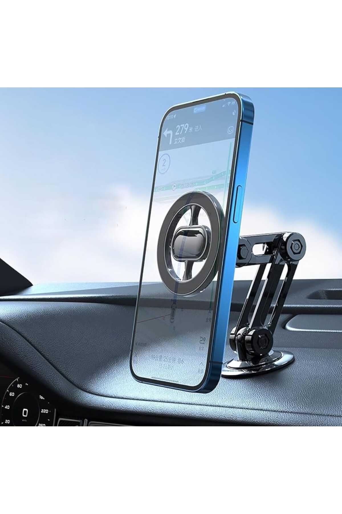 Generic-360 degree rotating, extendable, foldable and magnetically attachable mobile phone holder. 6